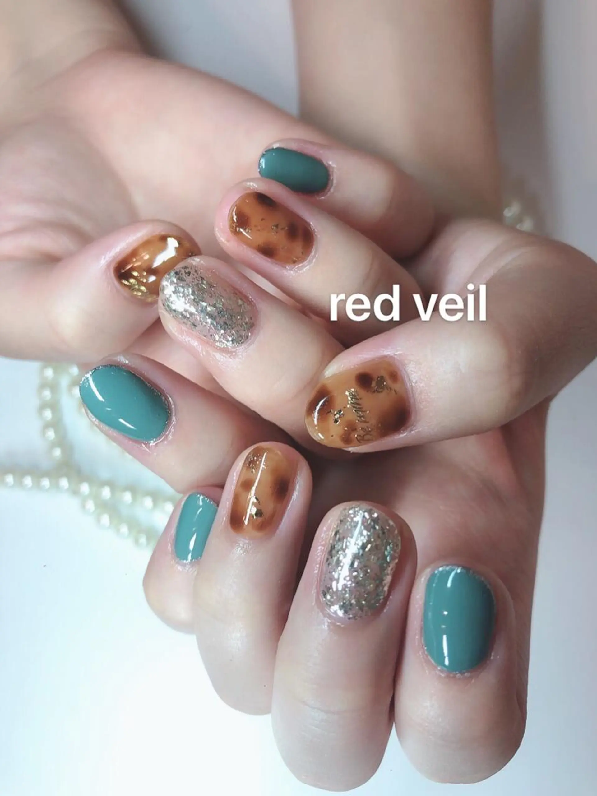 ミディアム ネイル 長さ出し専門 nynaのネイルデザイン