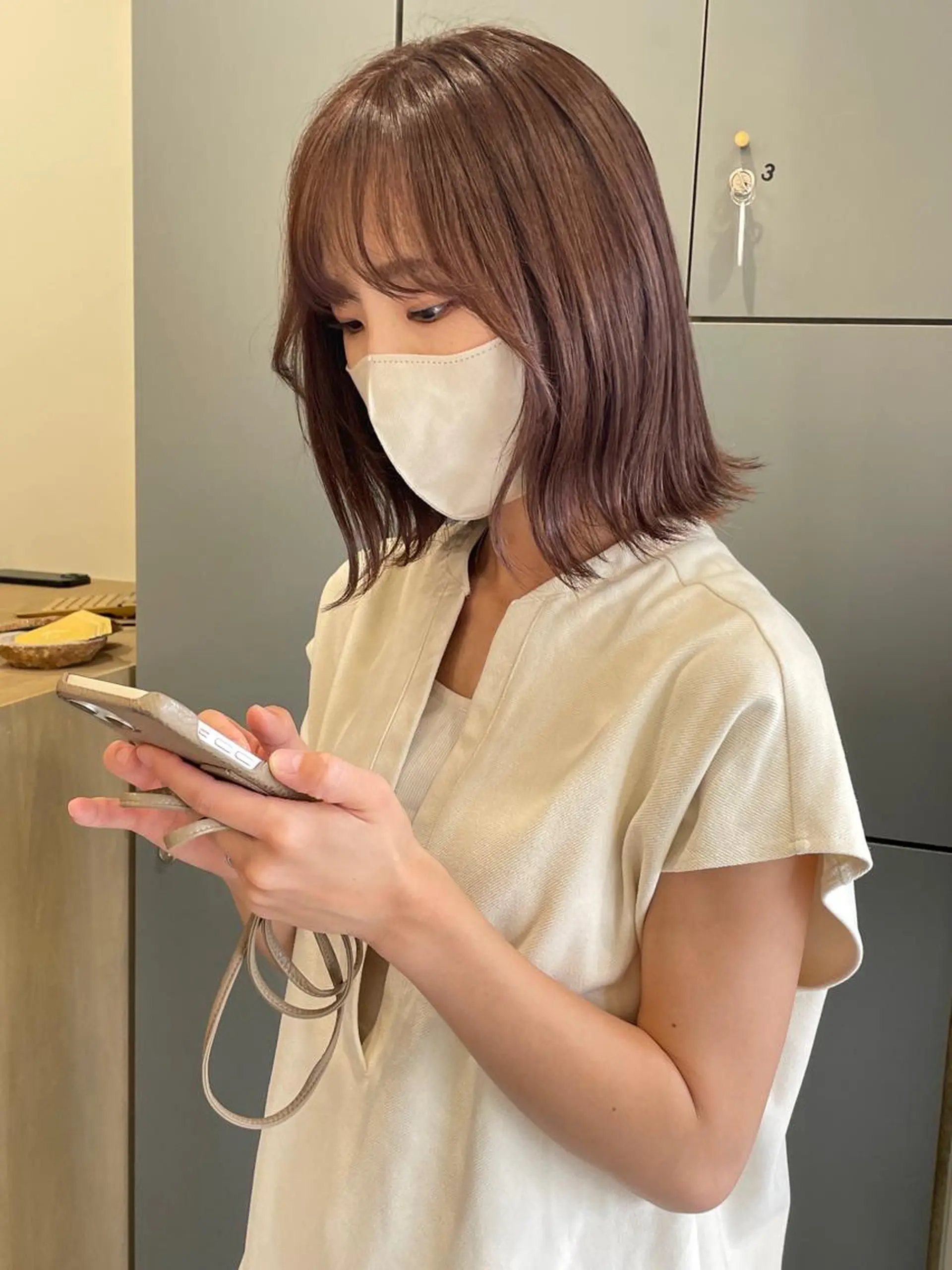 ショート カラー ベージュカラー ブラウンカラー 透明感カラー ピンクカラー ピンクベージュ ヘアカラー トリートメント ヘアセット大募集 ˗ˋˏairiˎˊ˗のヘアスタイル