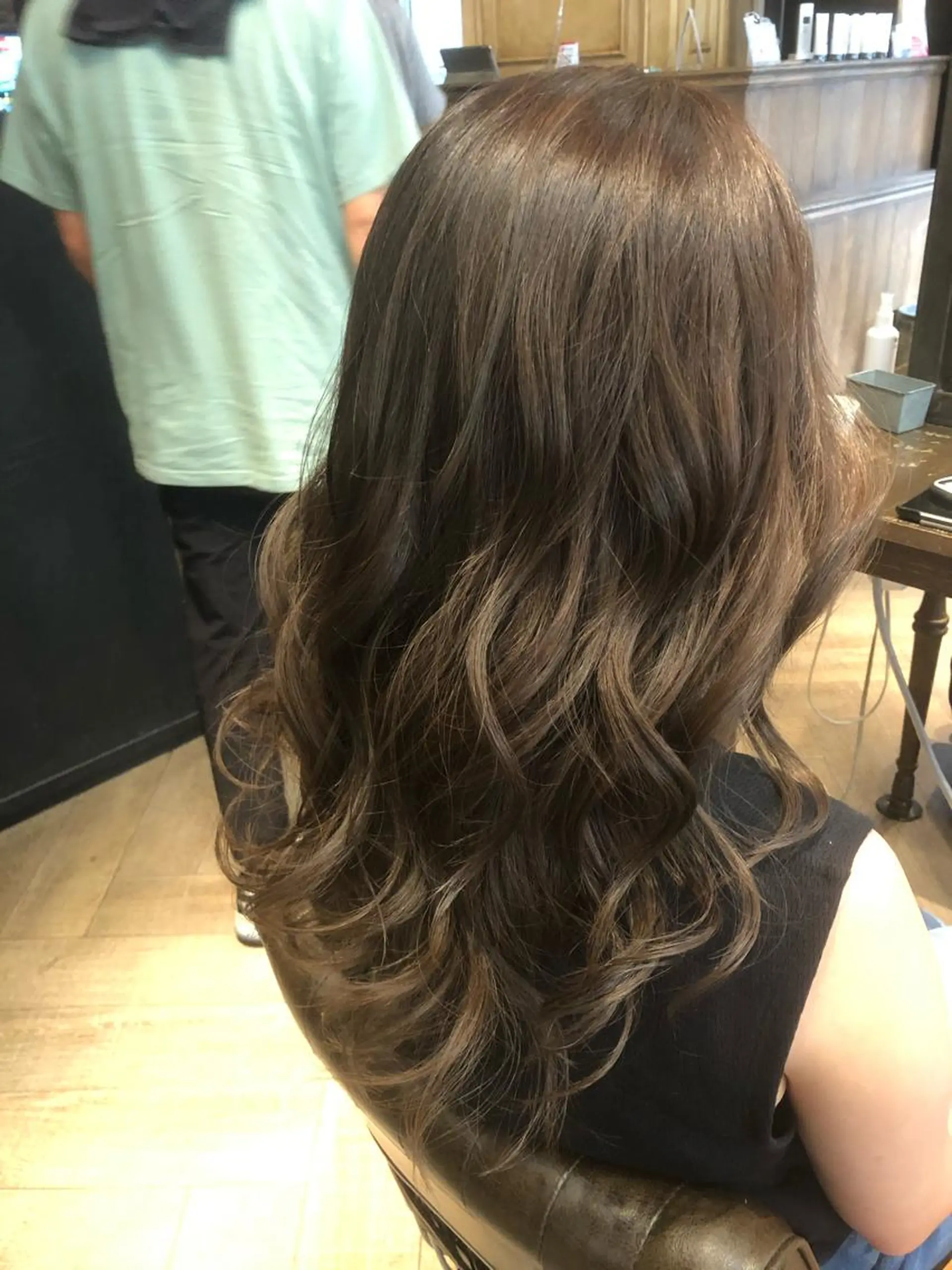 セミロング カラー 藤木 雅俊のヘアスタイル