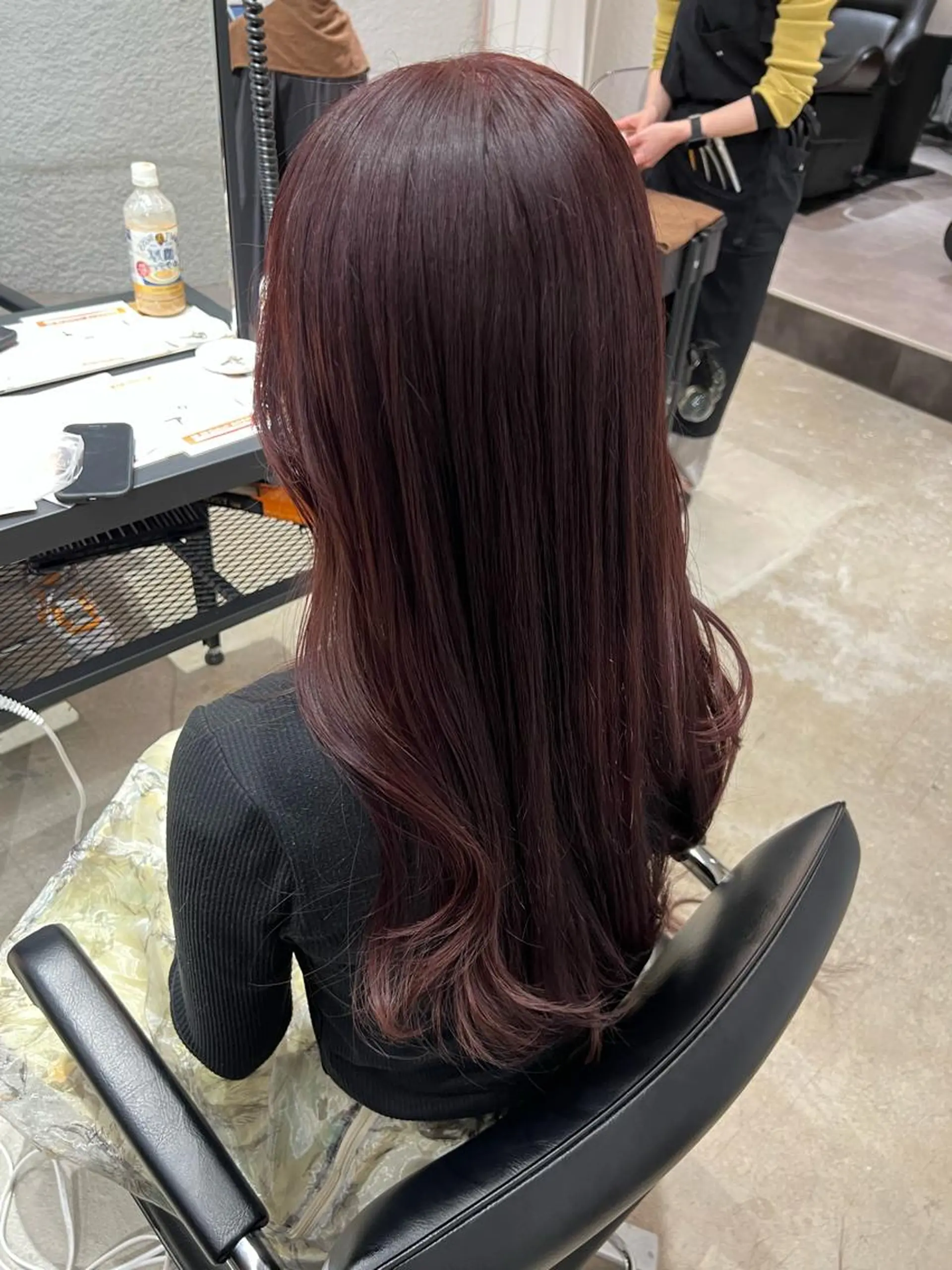 ロング カラー ブリーチ ブリーチなしカラー ピンクカラー オタク特化美容師💟 チバコナツのヘアスタイル