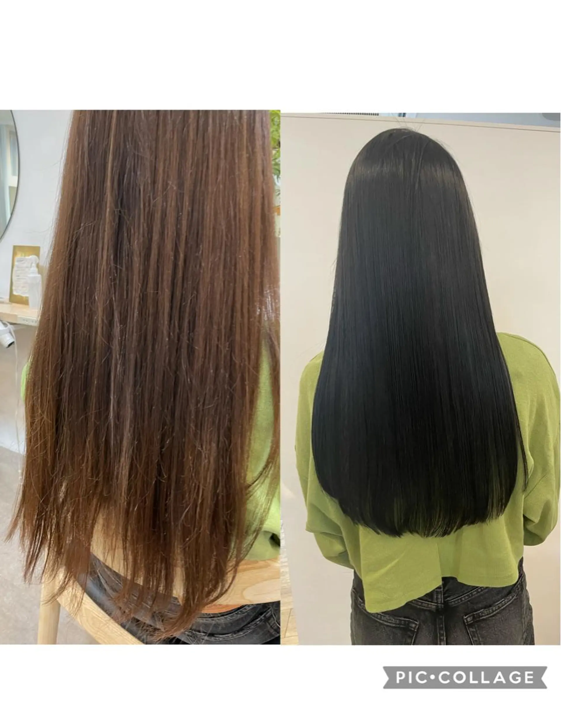 ロング 縮毛矯正 大迫 江梨のヘアスタイル