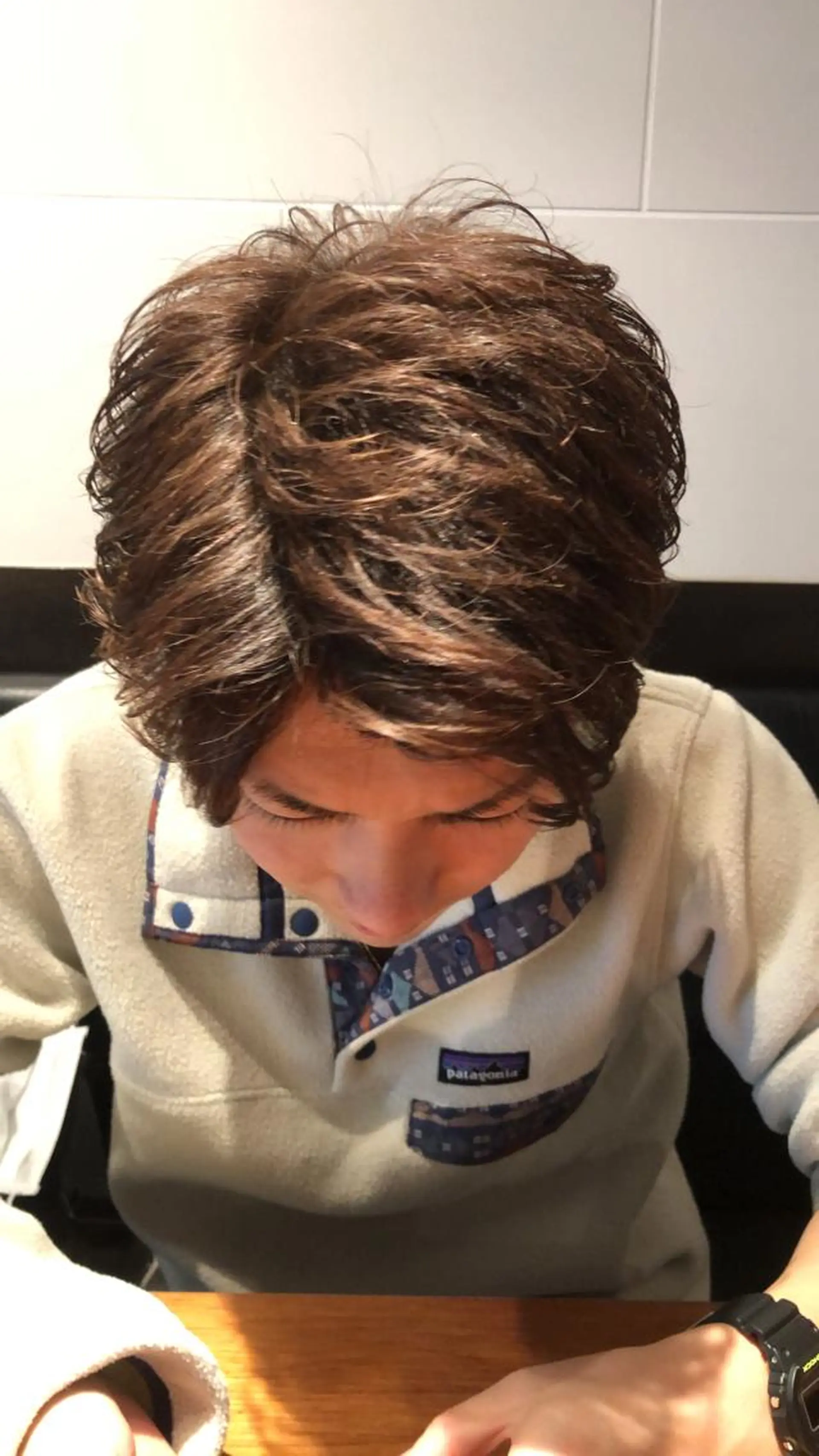 ミディアム メンズ 刈り上げの あおきさんのヘアスタイル