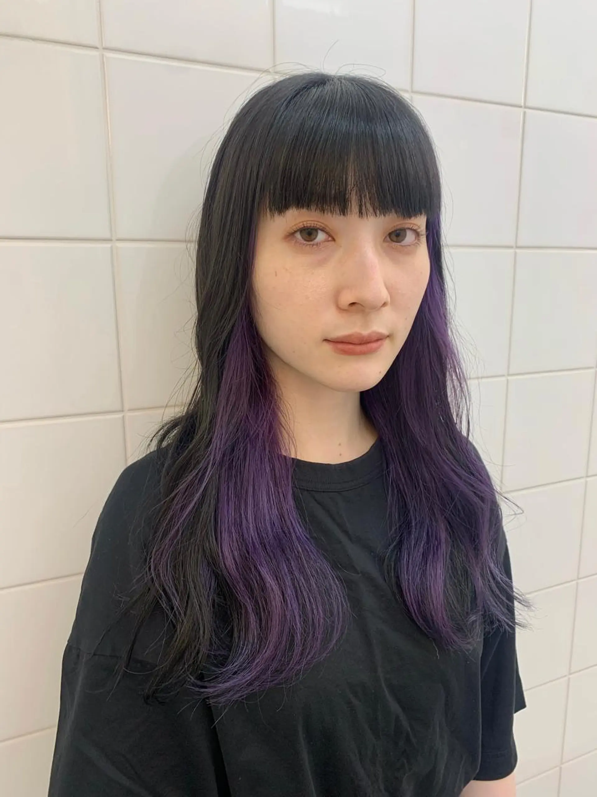 ロング カラー ヘアアレンジ ヘアカラー 🧨ブリーチー×ボブ レイヤー💎じゅえるのヘアスタイル