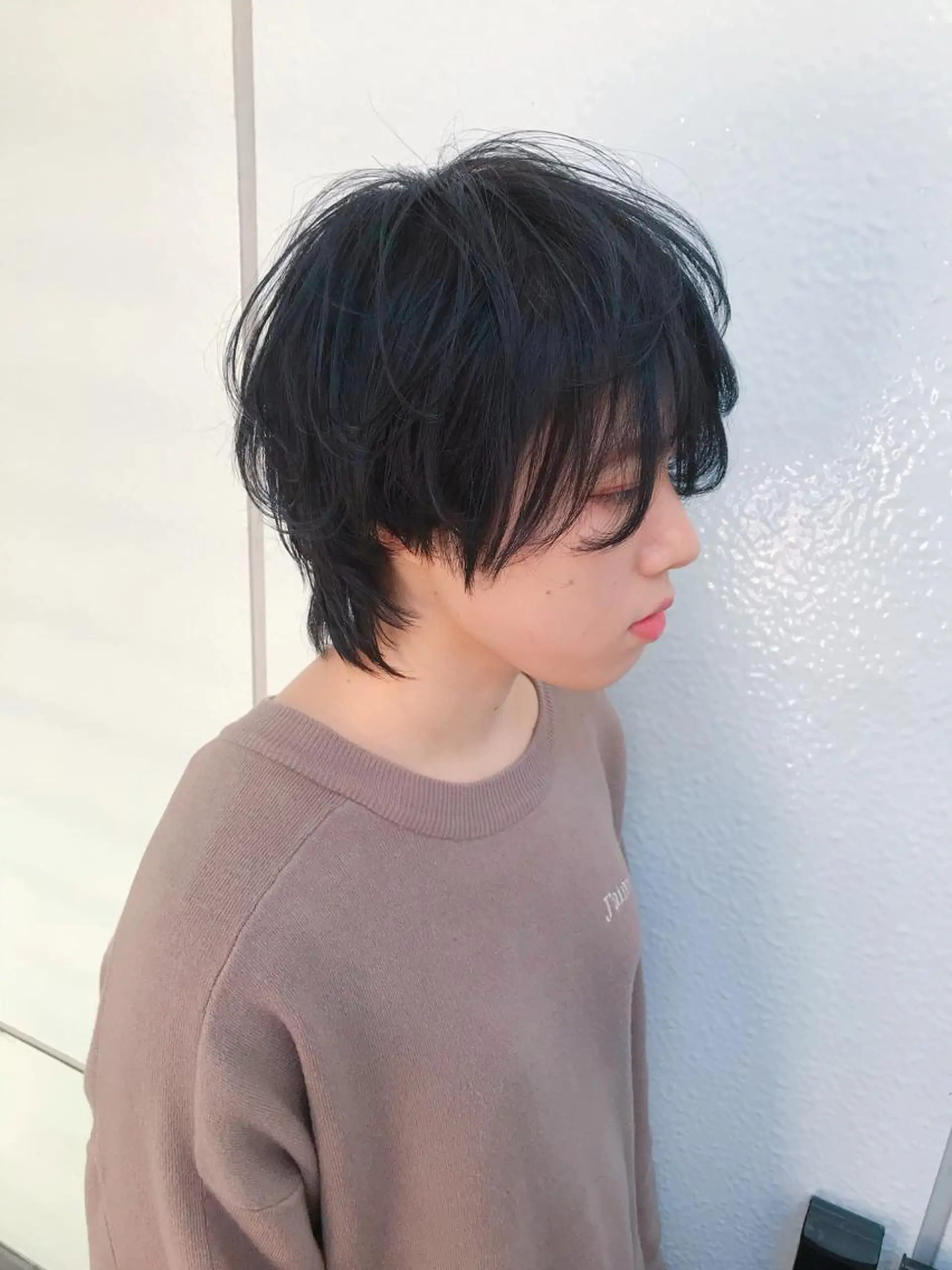 ショート ウルフカット クロスパーマ松永裕久 似合わせカットのヘアスタイル