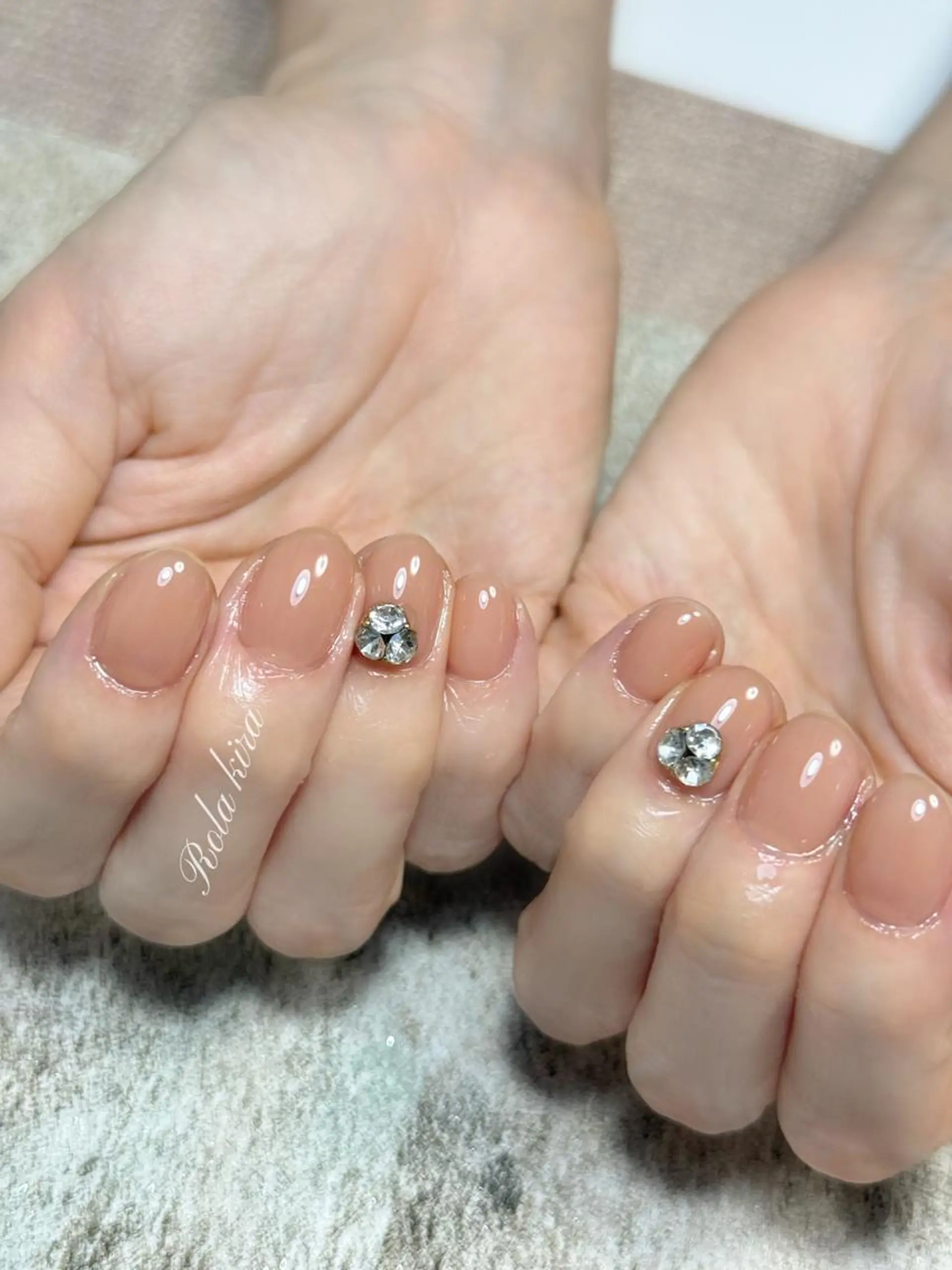 ネイル チークネイル 長さ出し フレンチネイル ジェルネイル 韓国ネイル ハンドネイル マ ルのネイルデザイン