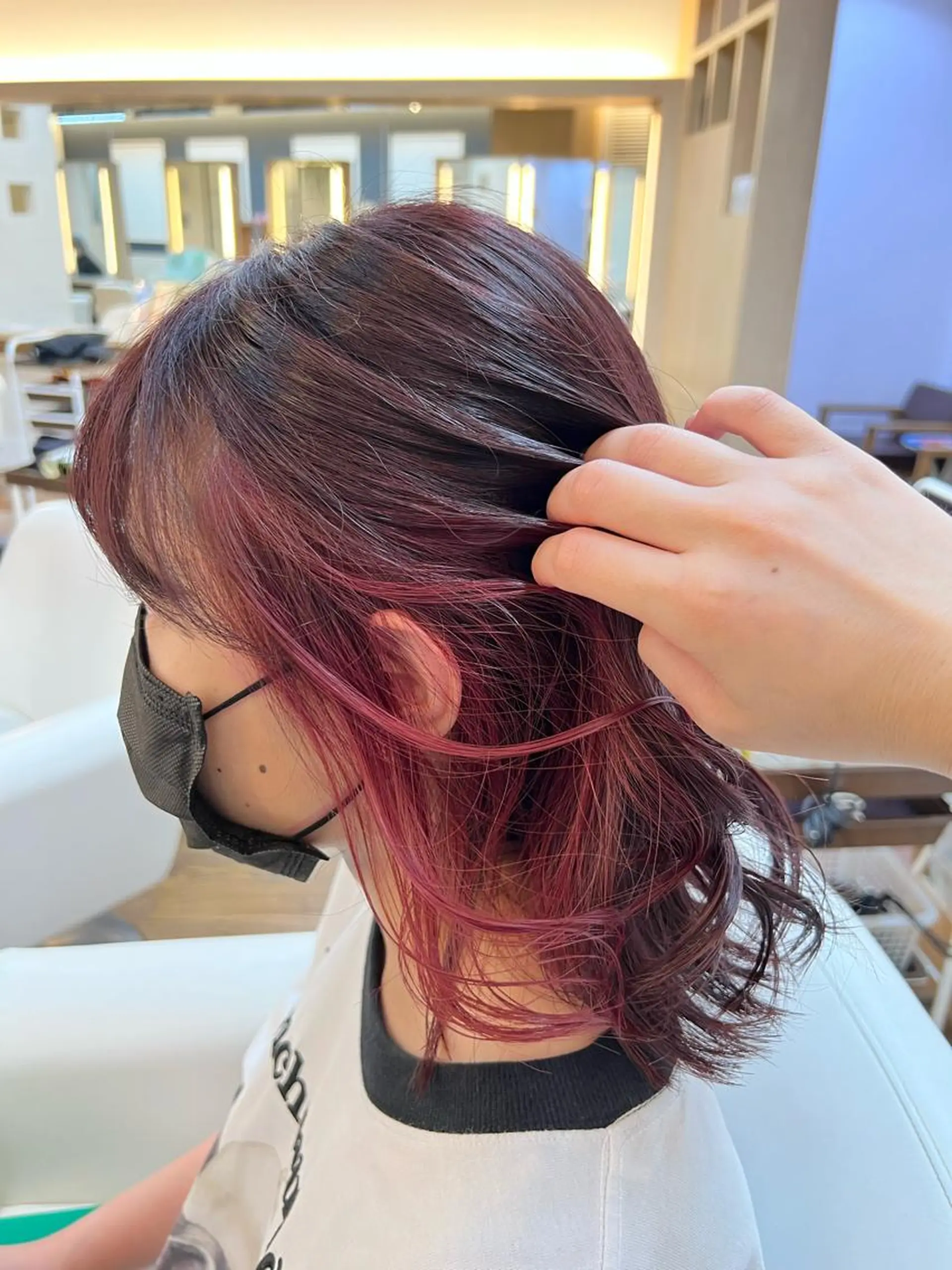 ミディアム カラー ✂︎HITOMI✂︎ 副店長のヘアスタイル