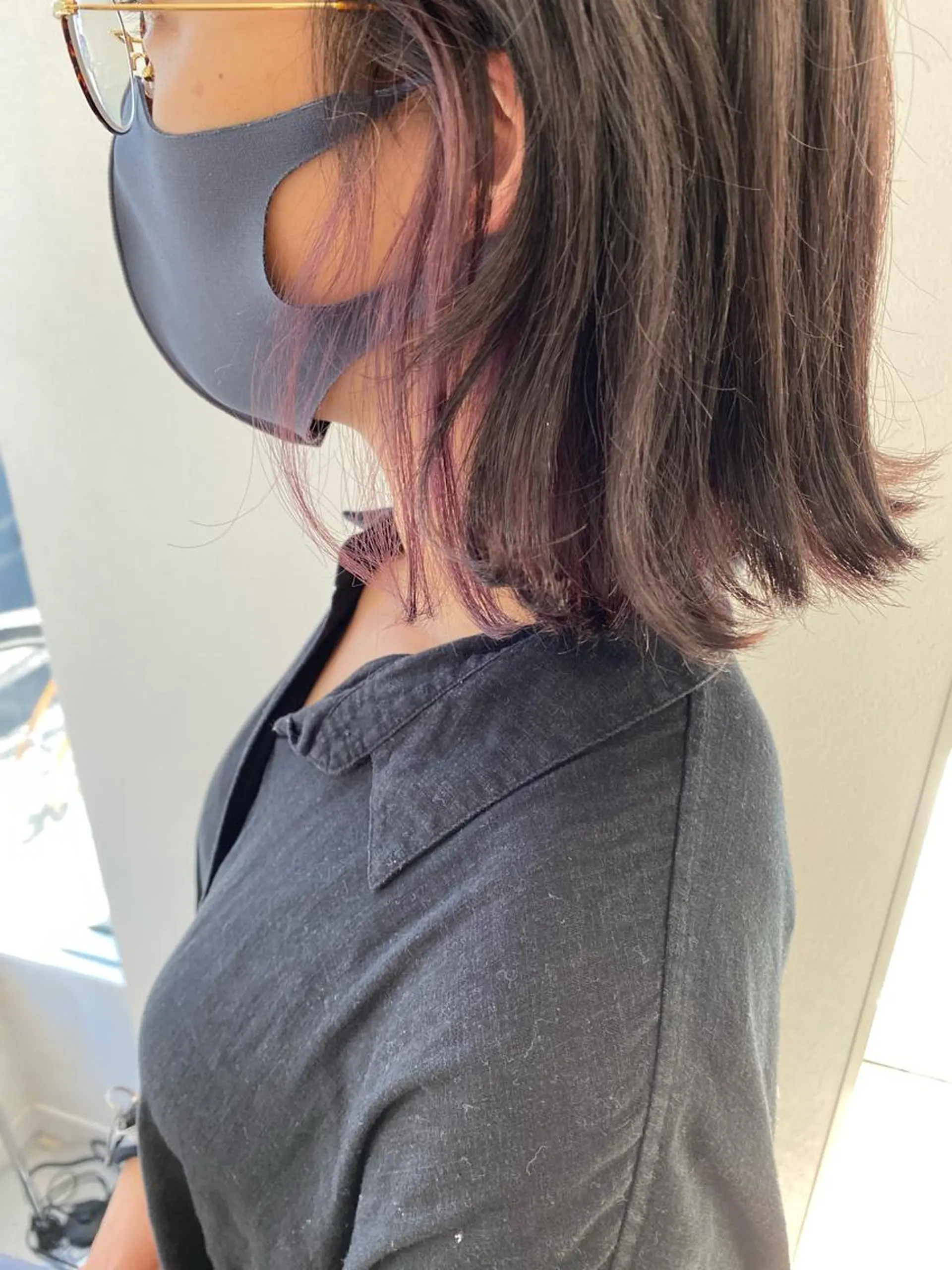 ミディアム カラー ラベンダーカラー ヘアカラー 西山梨々【5/1〜 復帰致します🌼】のヘアスタイル