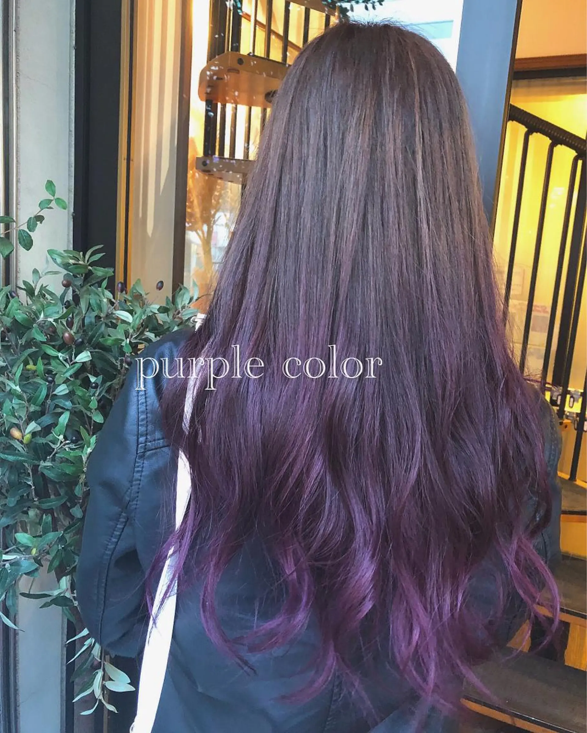 ロング カラー グラデーションカラー パープルカラー RUMéL 🌙YUIのマツエク・マツパデザイン