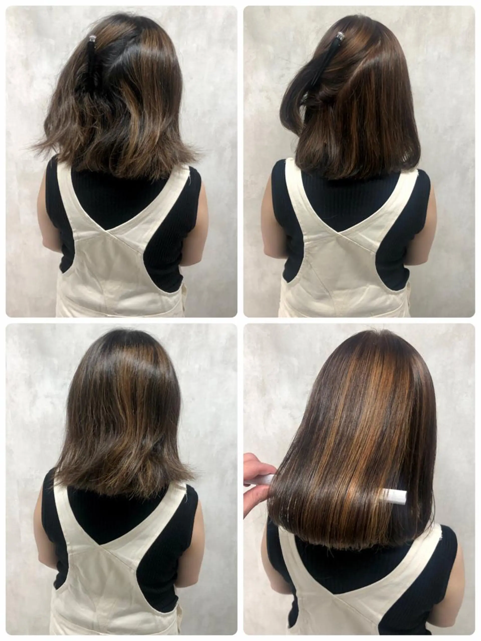 ミディアム カット ヘアカラー 縮毛矯正 トリートメント ⚠️美容室迷子⚠️ 谷口にお任せ😊のヘアスタイル