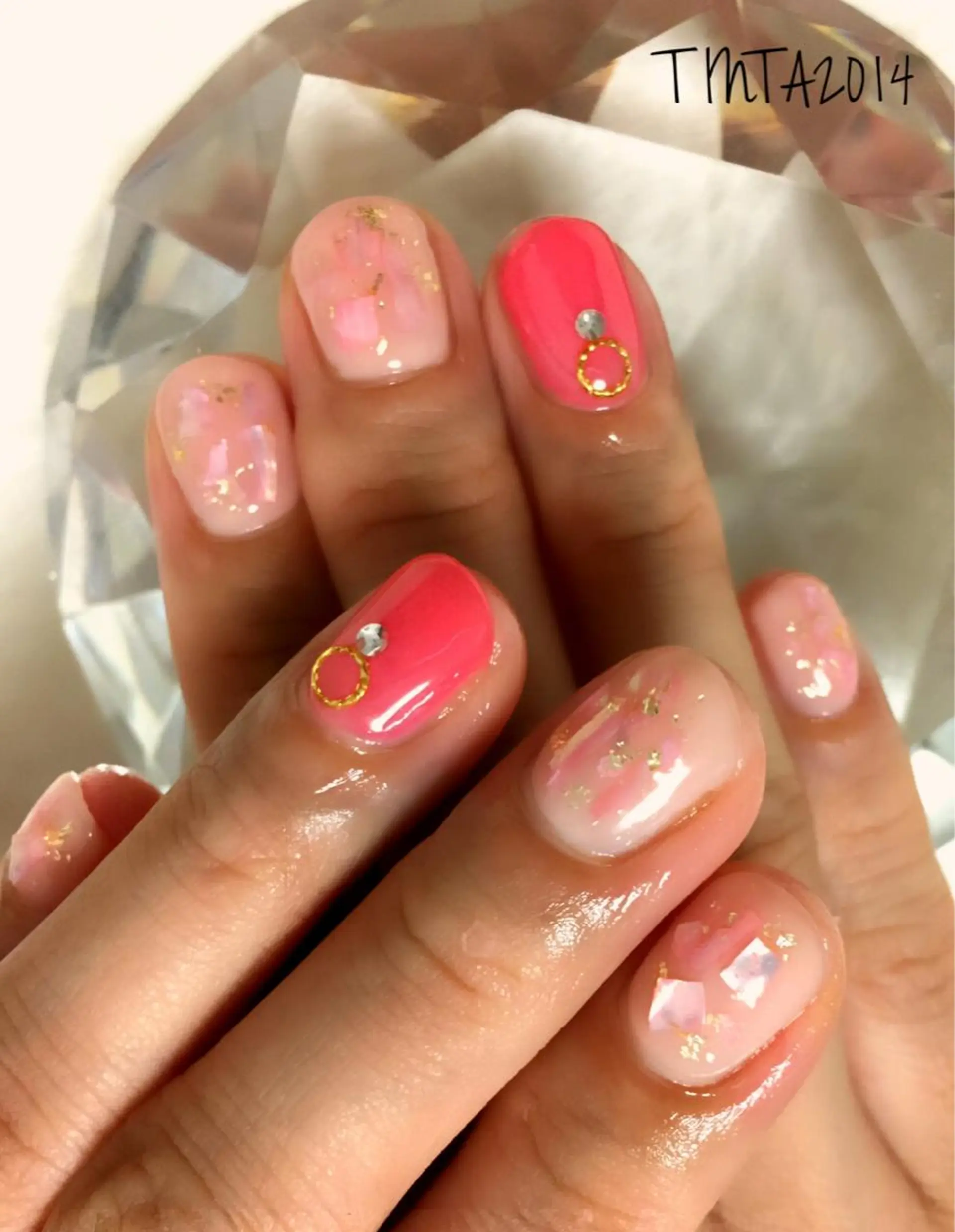 ネイル ピンク 馬場 典子のネイルデザイン