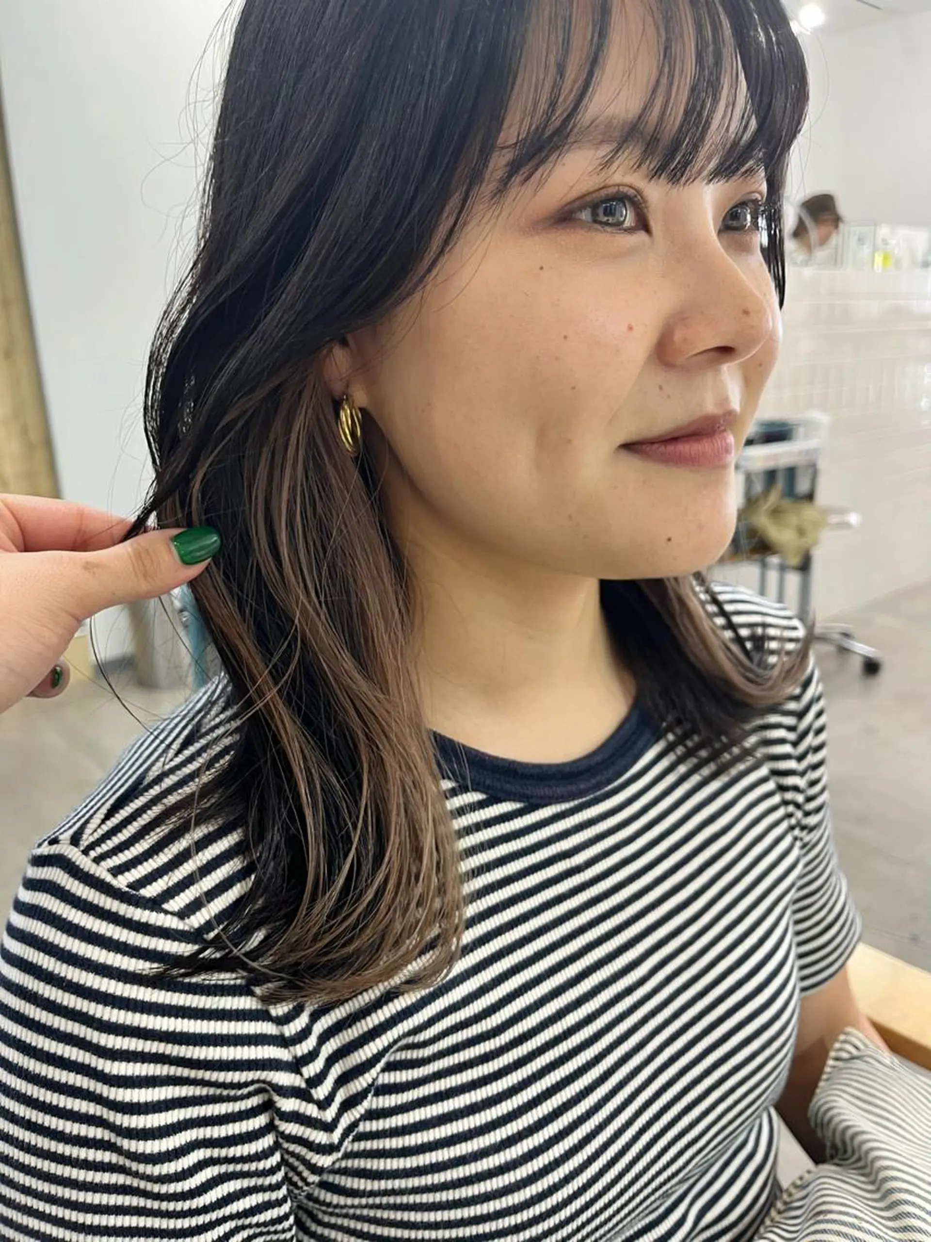 ミディアム カラー カット ヘアカラー トリートメント 🌼sunc HINAMI🌼のヘアスタイル