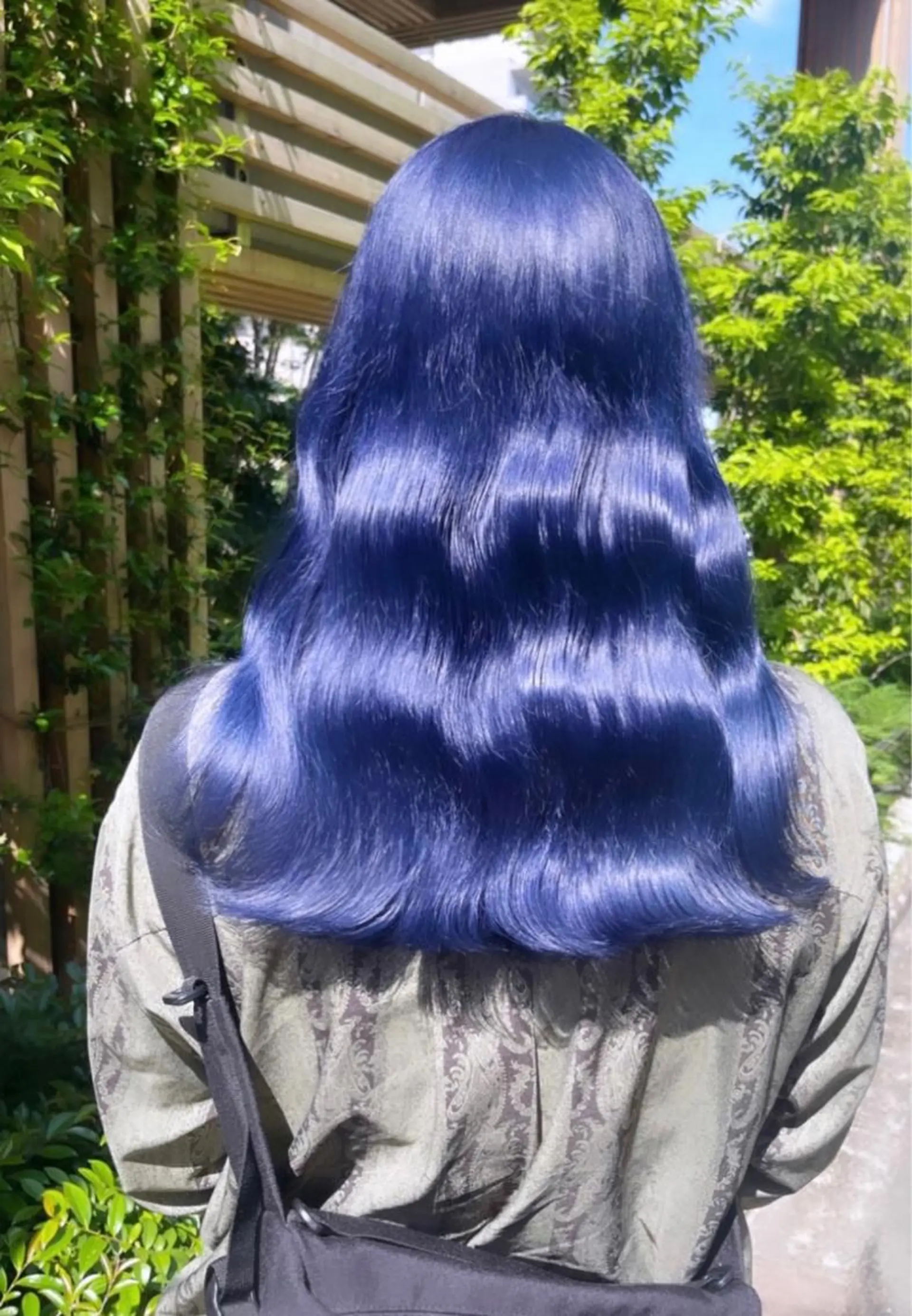 ロング カラー ブリーチ ブルーカラー ブルーラベンダー ラベンダーカラー ヘアカラー トリートメント 渋谷ケアブリーチ Suuのヘアスタイル