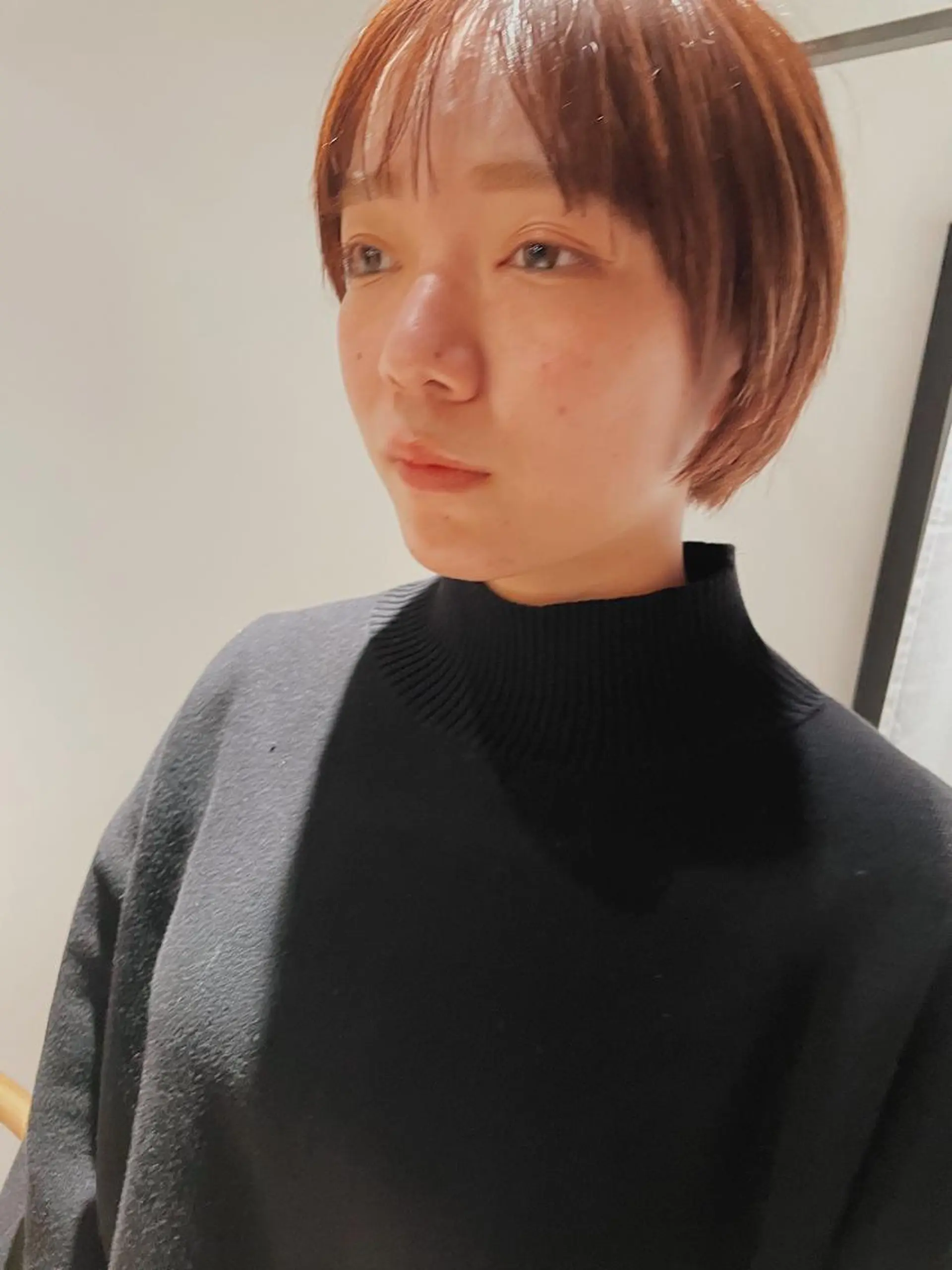 ショート カラー アッシュ オレンジ カット ヘアカラー トリートメント センスをお届けします 大谷将生infpのヘアスタイル