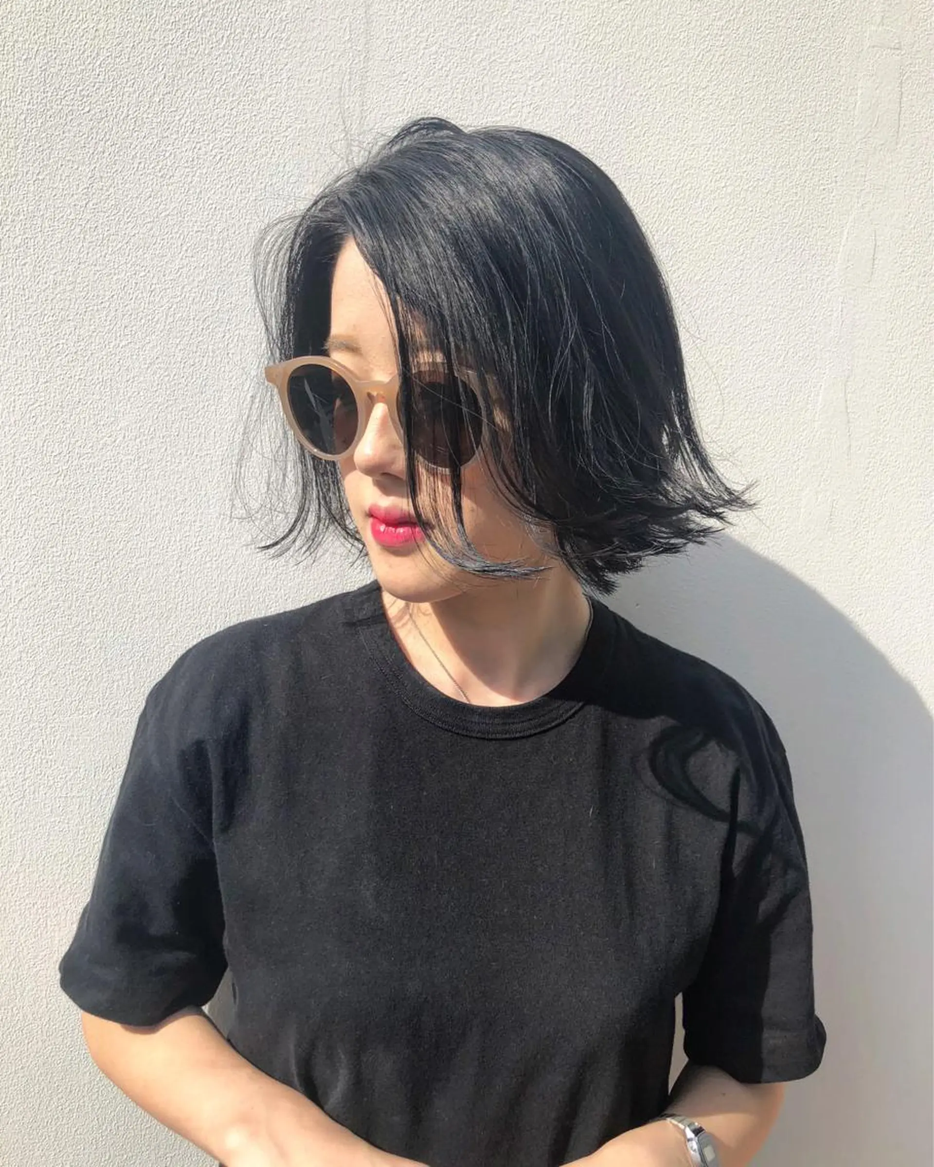 ショート 切りっぱなしボブ ボブ TAKU 美容師のヘアスタイル