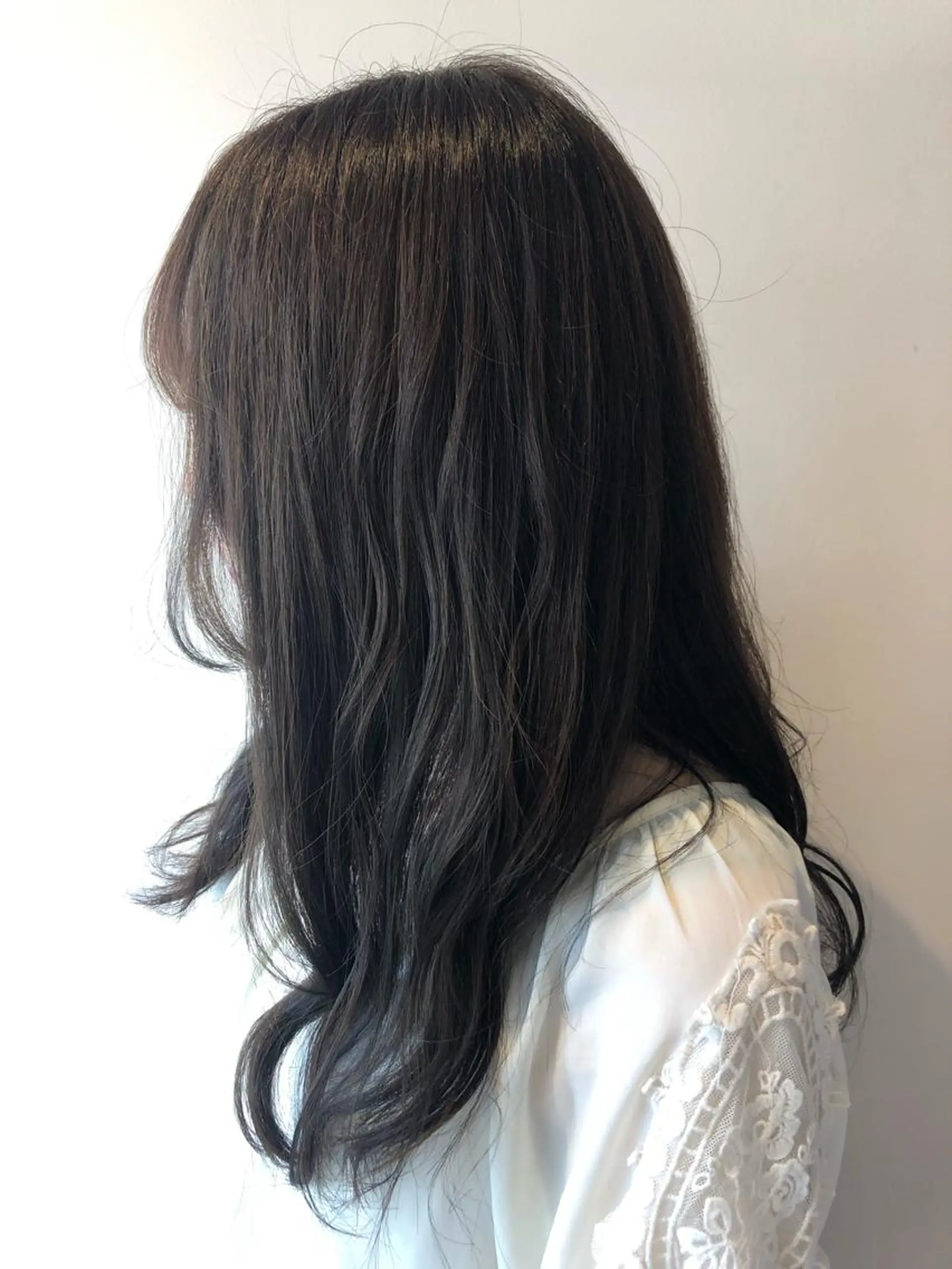 セミロング レイヤー/韓国/ボブ 縮毛矯正/畠中ケントのヘアスタイル