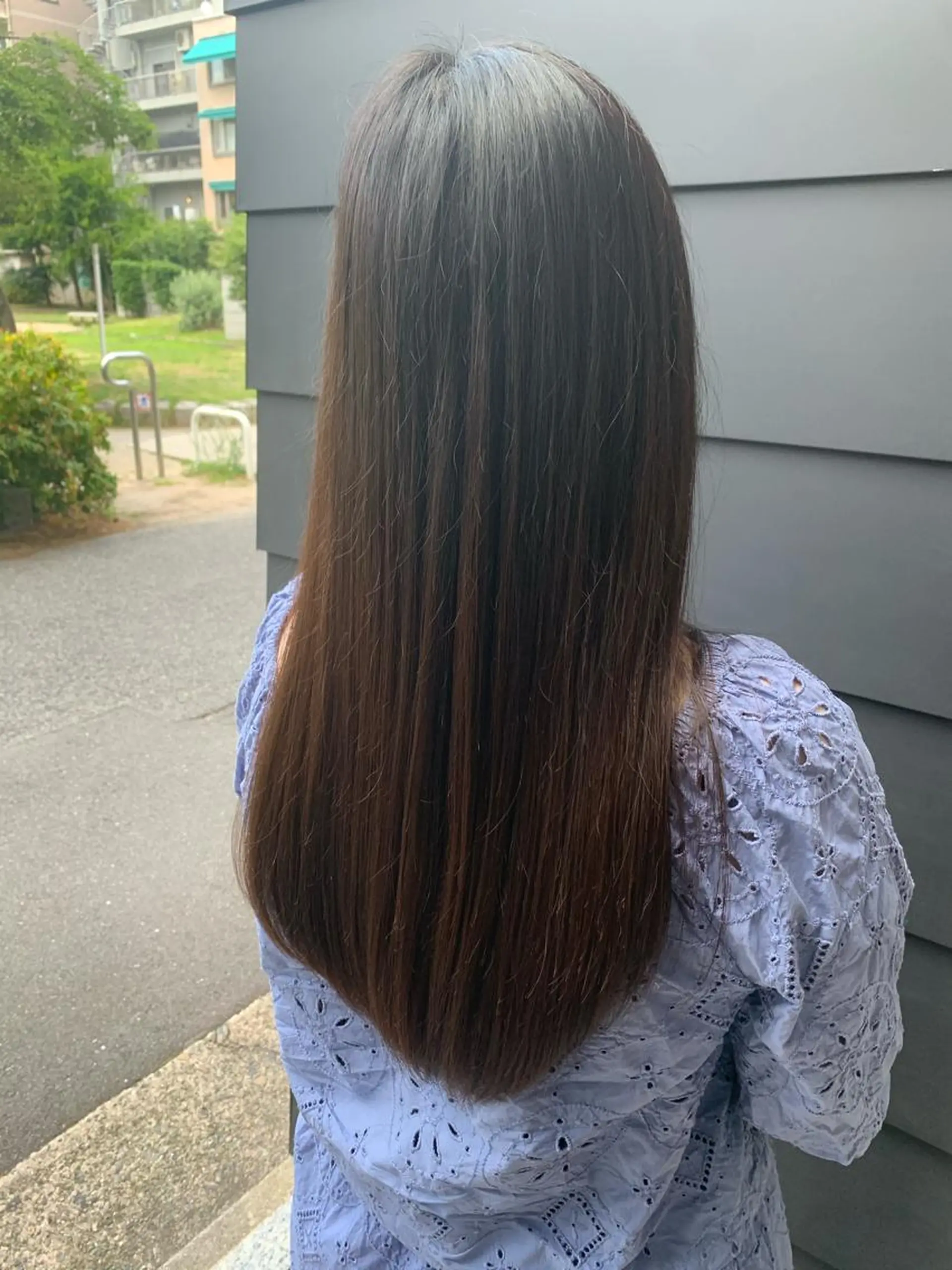 ロング カラー パーマ 髪質改善 ヘアカラー トリートメント STYLE袋町店 赤畠達弥のヘアスタイル