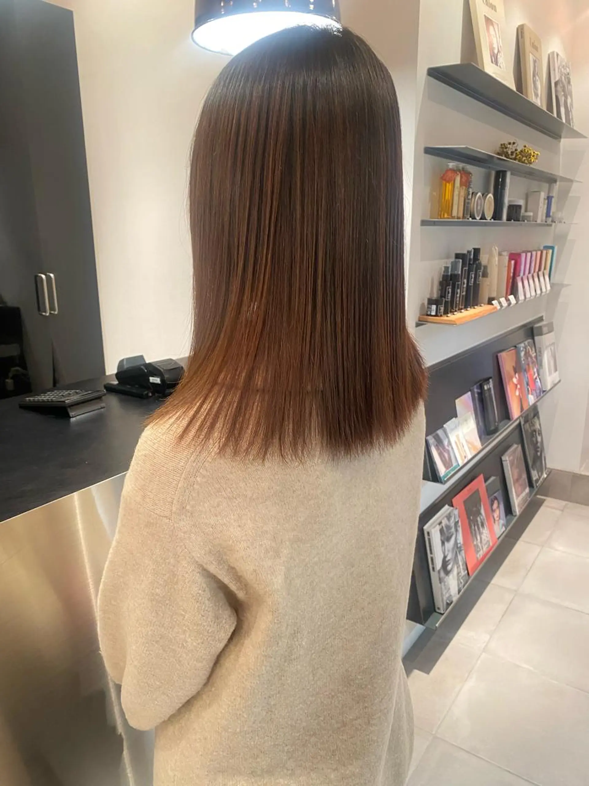 ミディアム カラー パーマ riria/ボブ /透明感カラー🎀のヘアスタイル