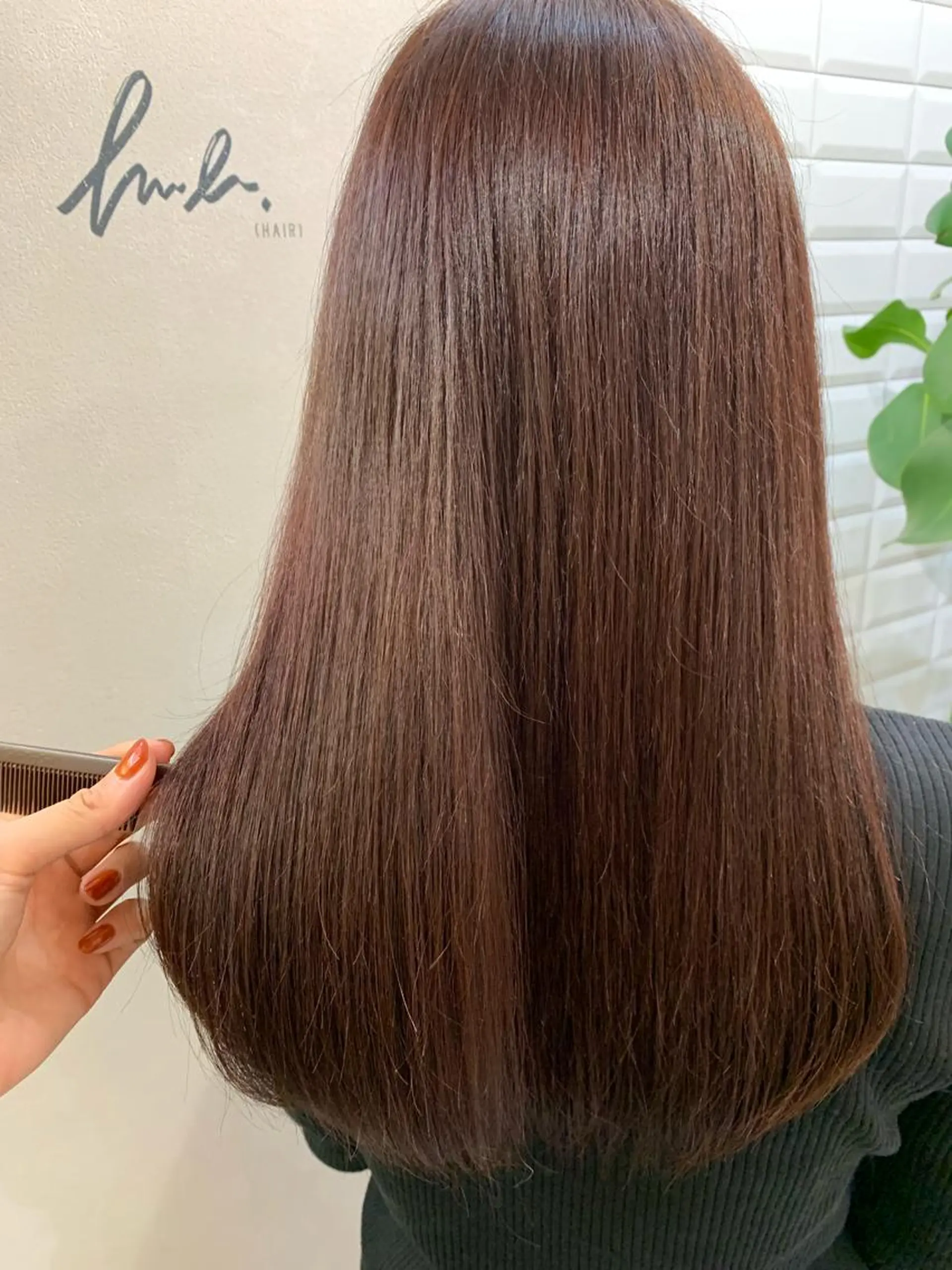 ロング カラー ブリーチ ブリーチなしカラー hub hair レイヤー/透明感のヘアスタイル