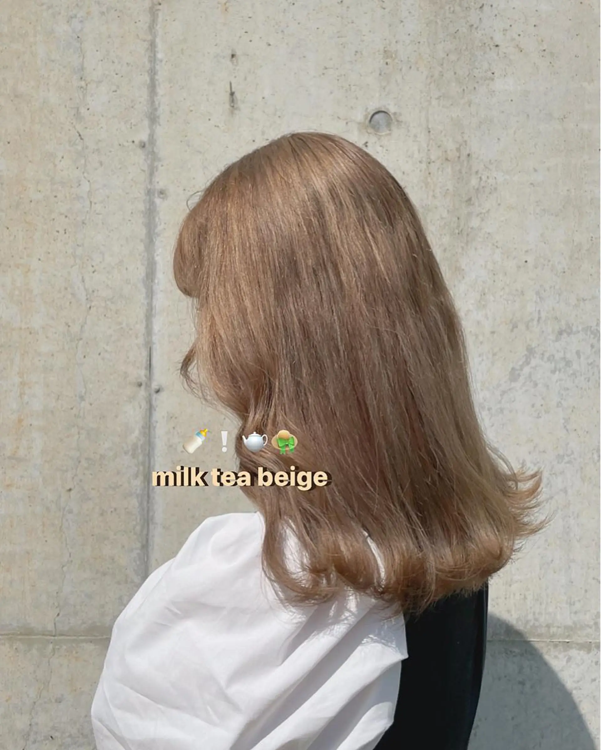 ロング カラー ハイトーンカラー カット ヘアカラー トリートメント 北山 巴奈のヘアスタイル