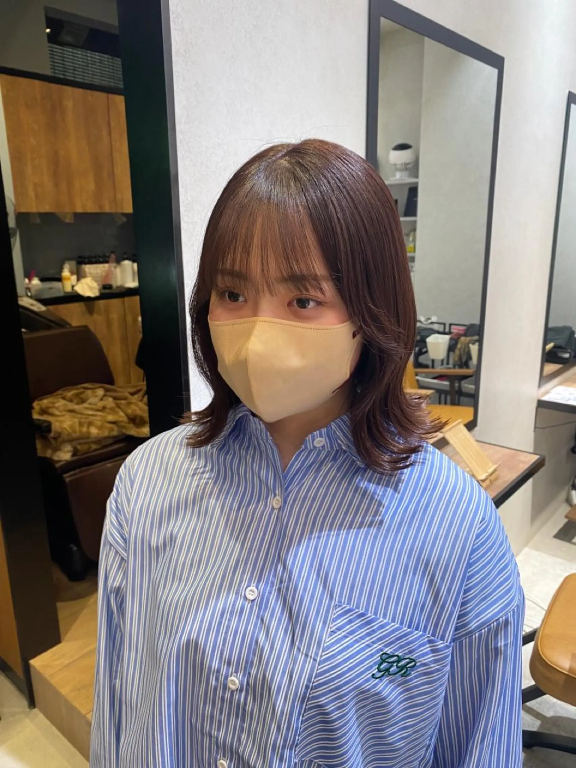 ミディアム Natsuki/韓国 ボブ/レイヤーカットのヘアスタイル