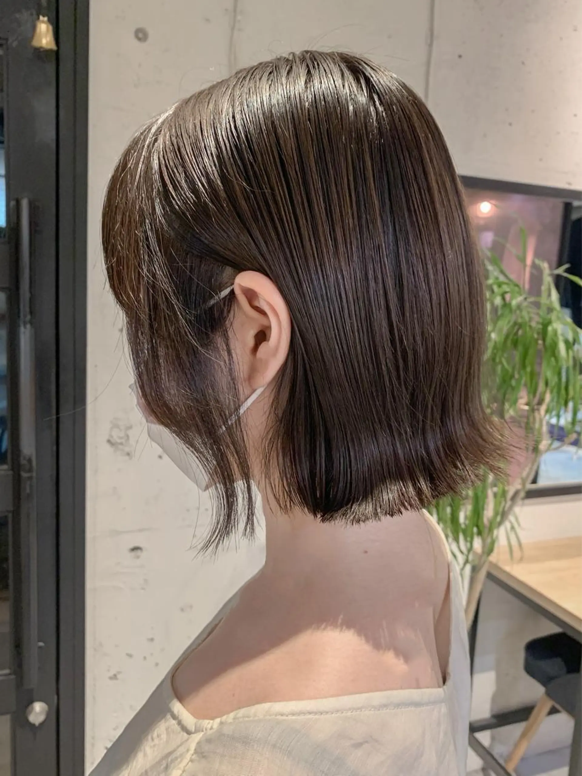 ショート 切りっぱなしボブ ボブ 外ハネヘア yuka .のヘアスタイル