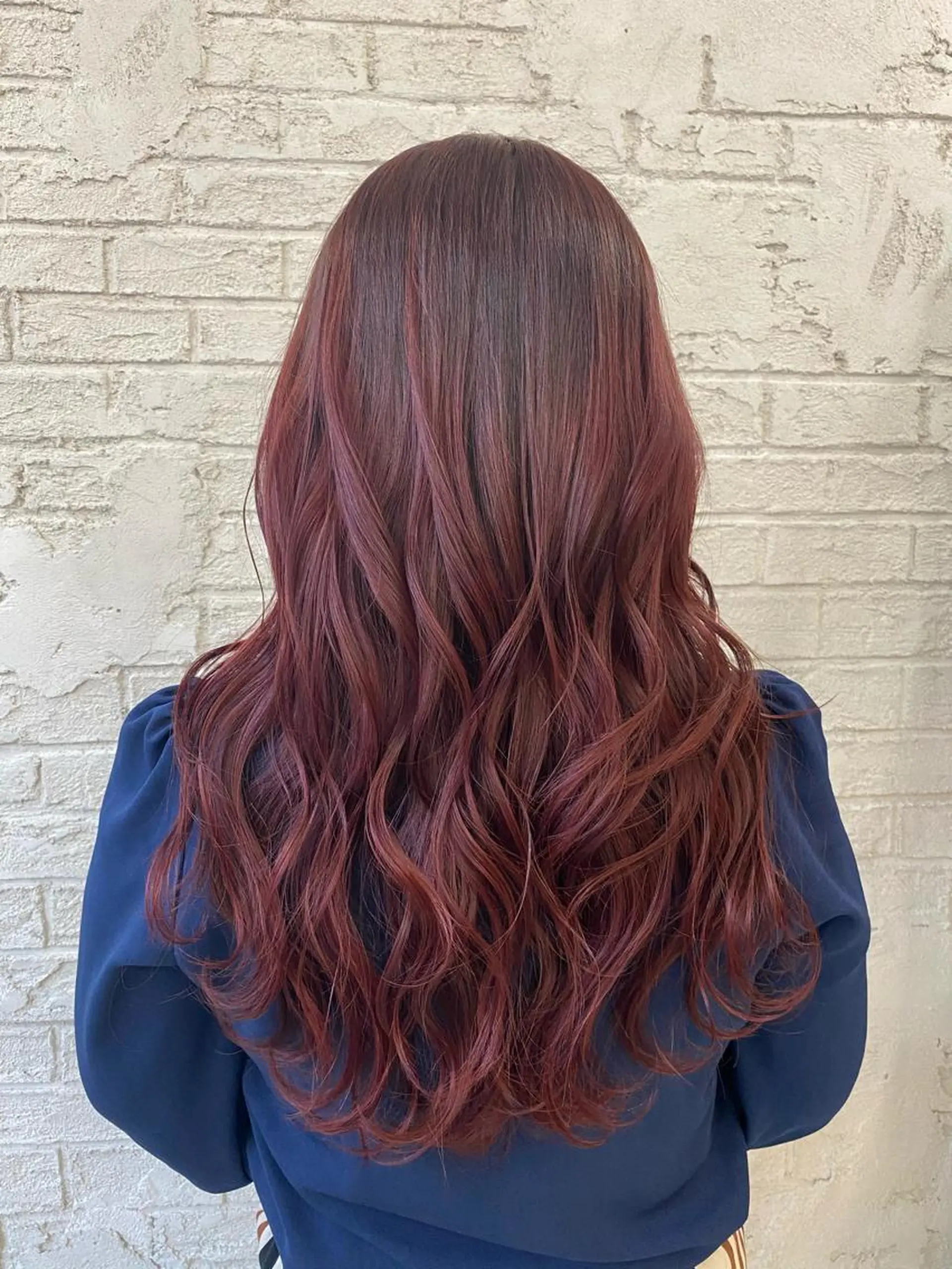 ロング カラー ヘアアレンジ カシス カット ヘアカラー トリートメント Eleanor池袋東口2nd所属・池袋/韓国レイヤー 💗🐇amiのヘアスタイル