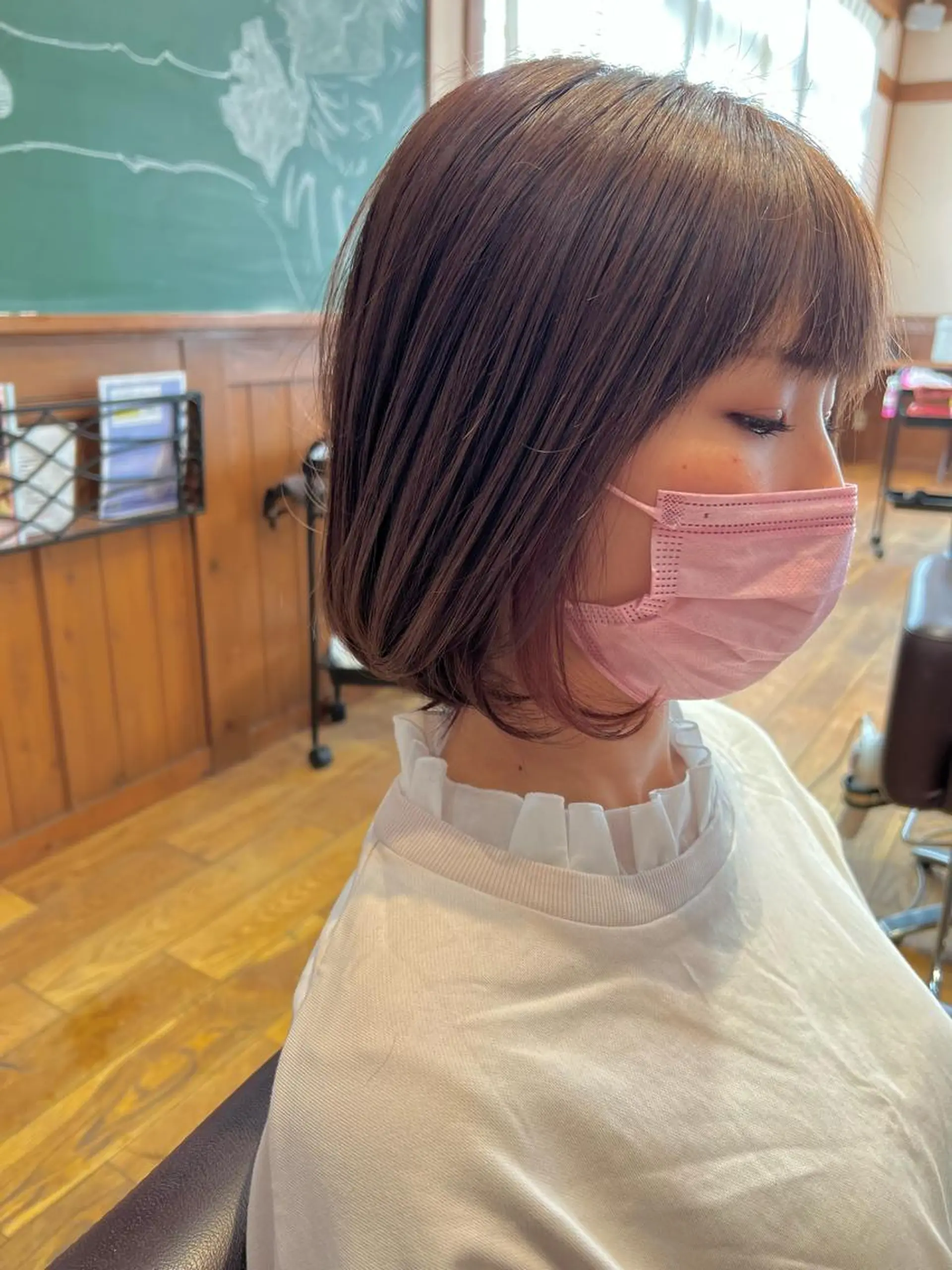 ミディアム カラー パーマ Artist 藤﨑紘成のヘアスタイル