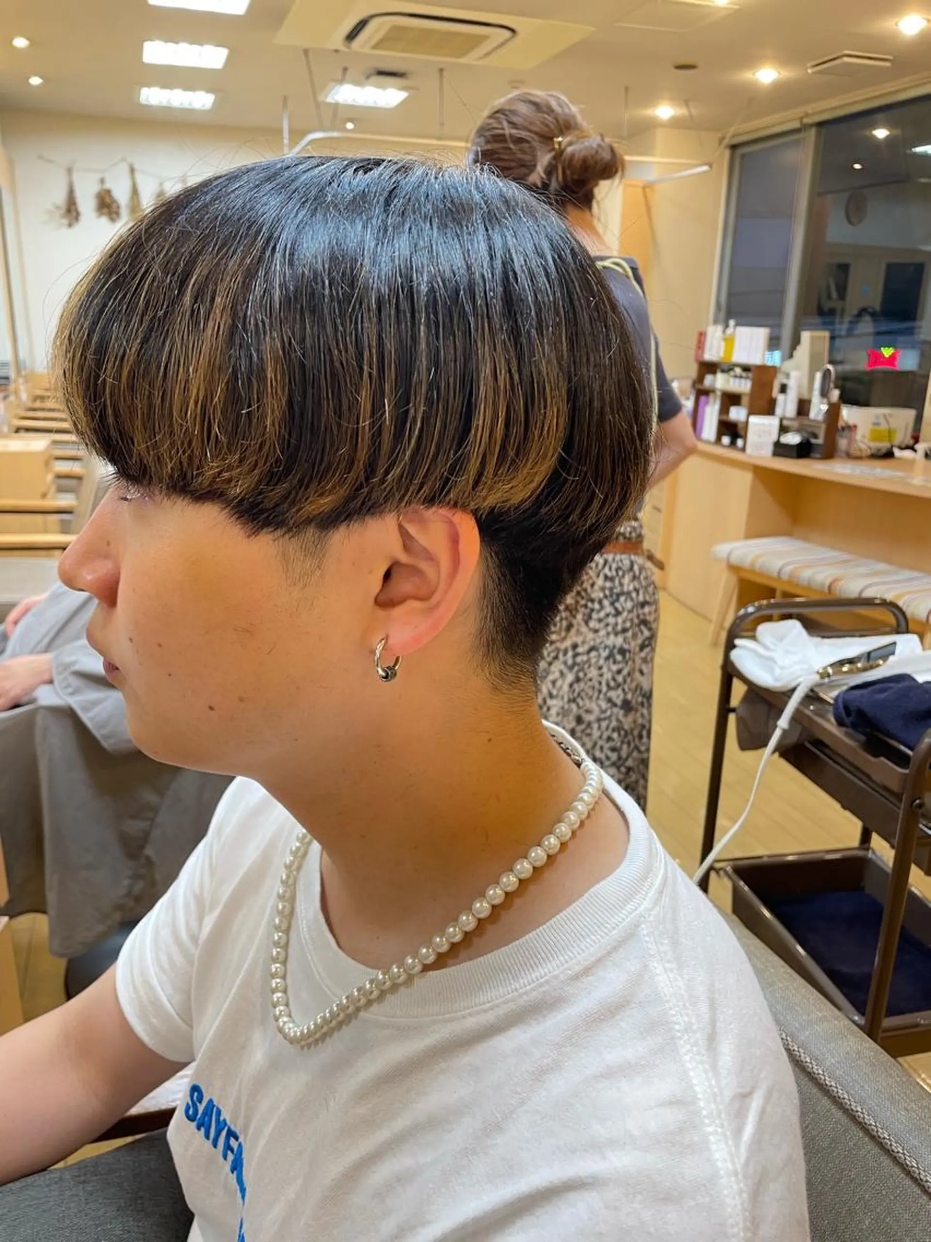 メンズ マッシュ 韓国ヘア 🤍中西麻友🤍のヘアスタイル