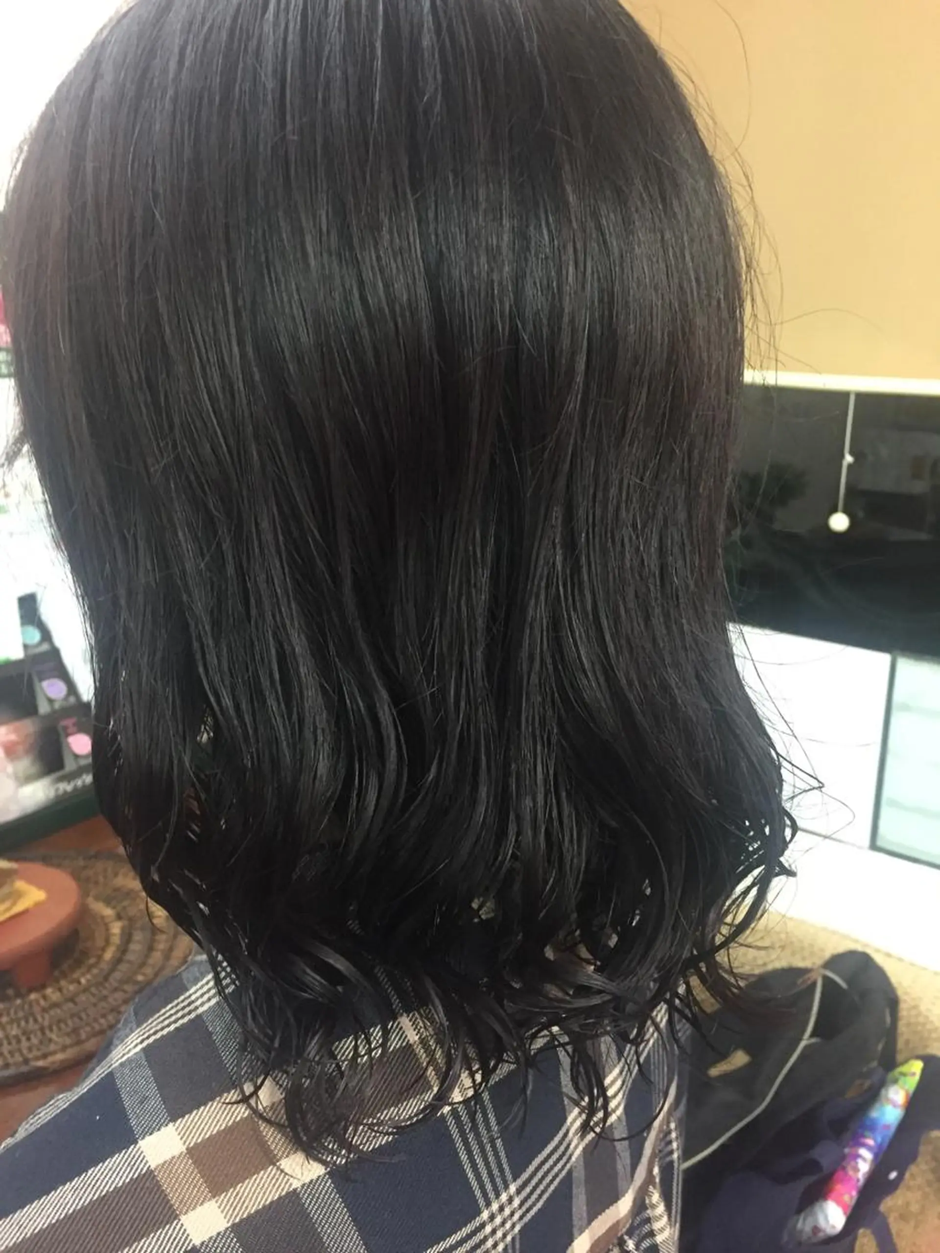 ミディアム カラー パーマ 桧山 真のヘアスタイル