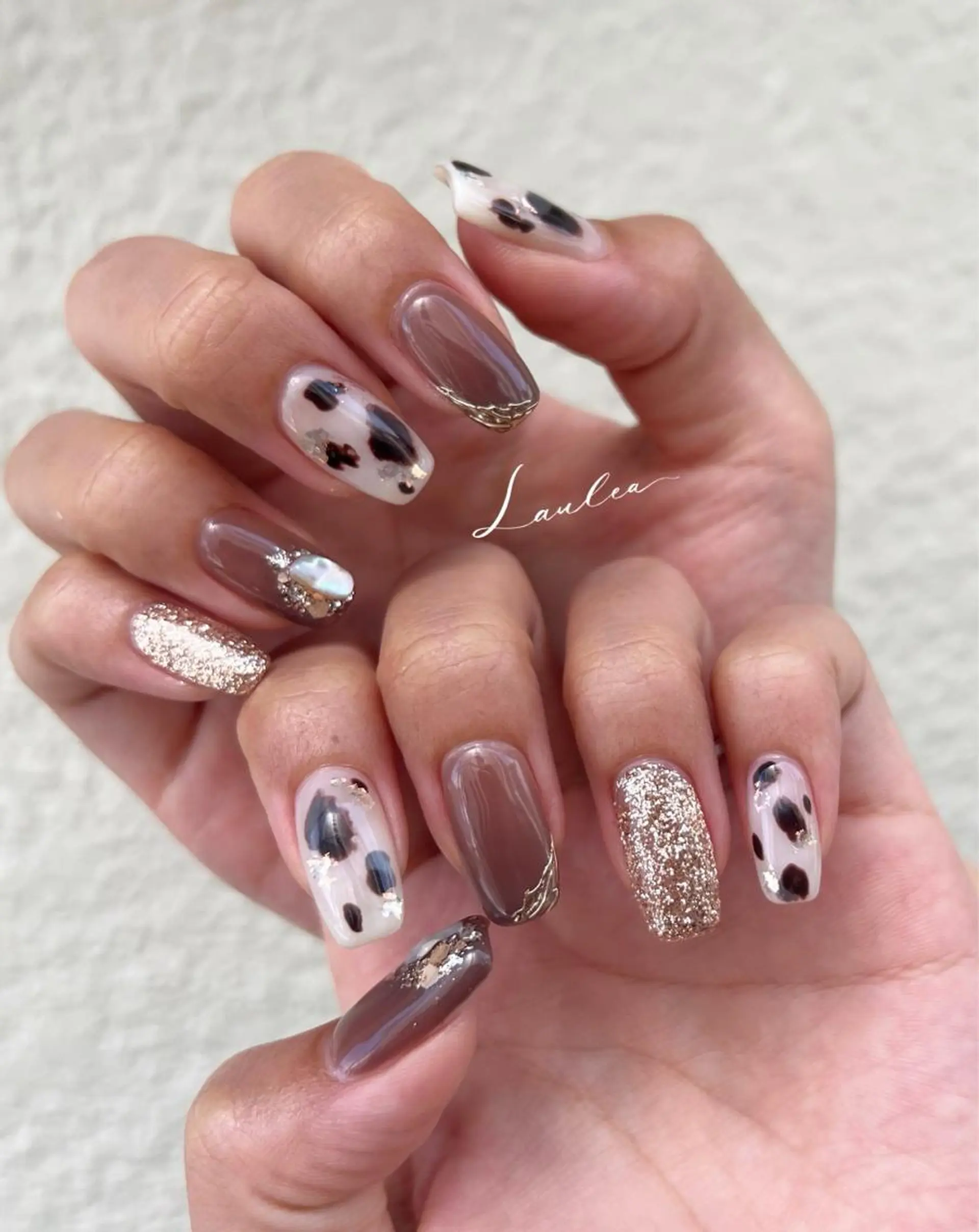 ネイル フットネイル 韓国ネイル ハンドネイル nail salon Lauleaのネイルデザイン
