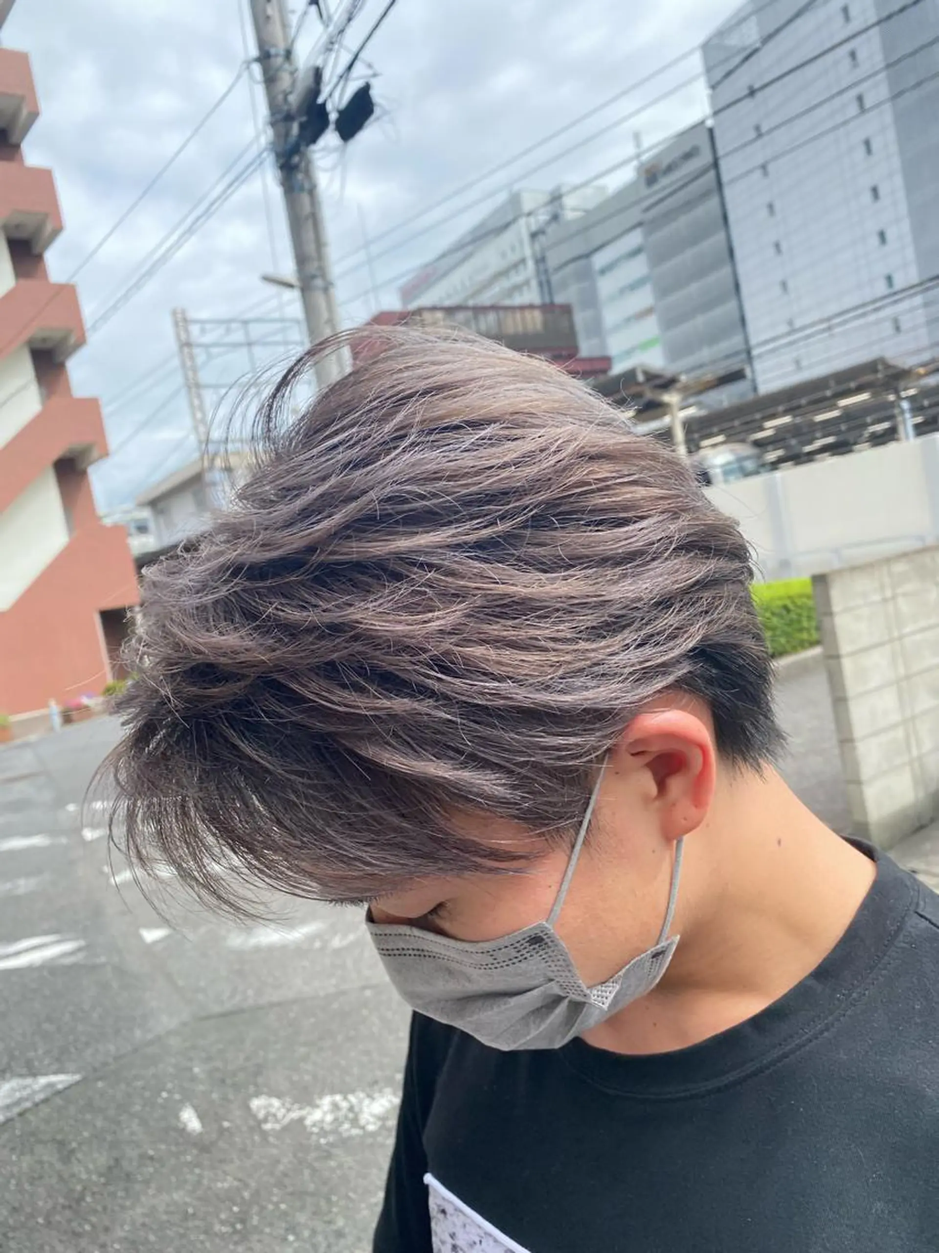 ショート メンズ メンズハイライト ハイライト Tsuyoki .のヘアスタイル