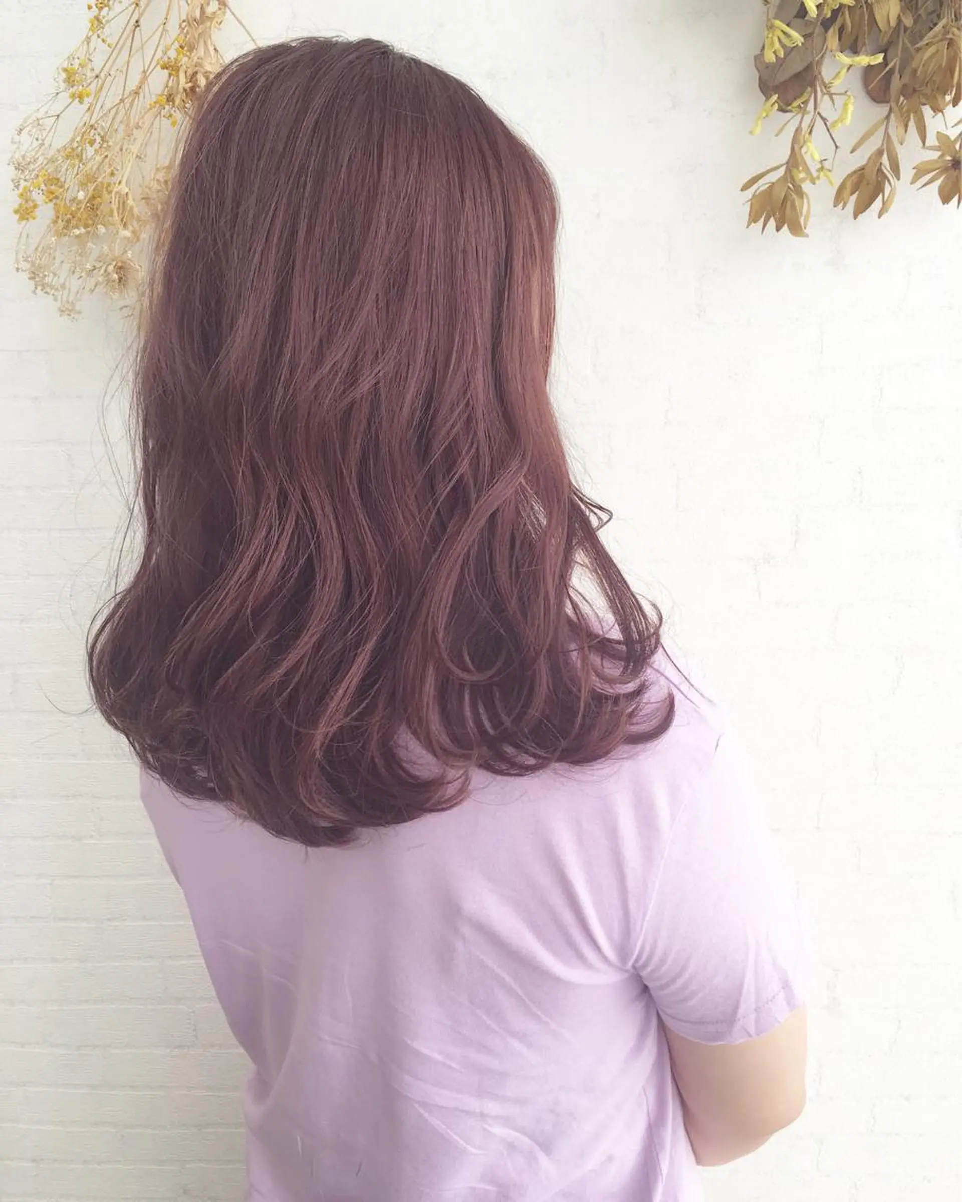 セミロング カラー 立川 奈那子のヘアスタイル