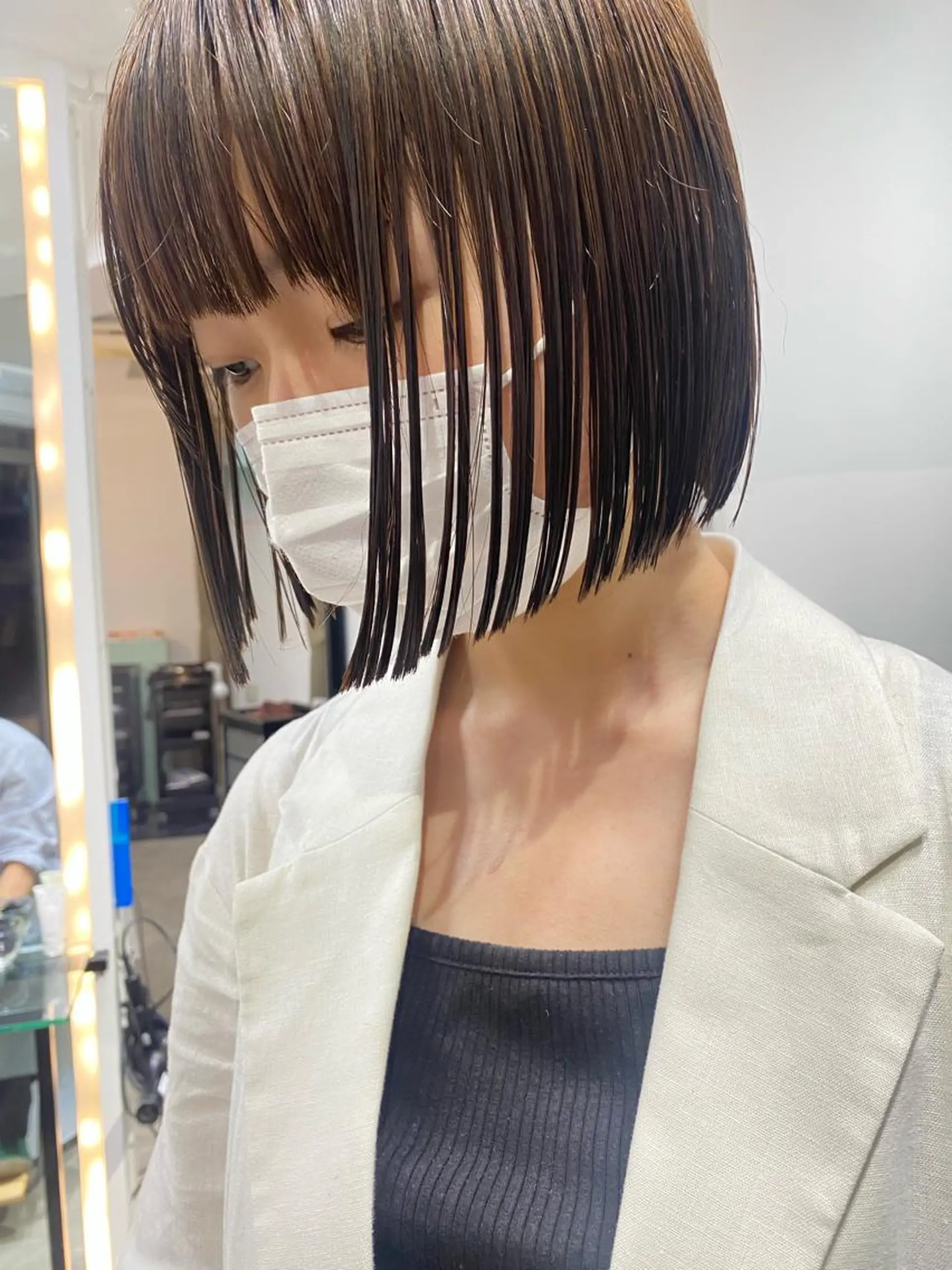 ショート カラー カット ヘアカラー トリートメント センターパート/ 暖色カラーayuのヘアスタイル