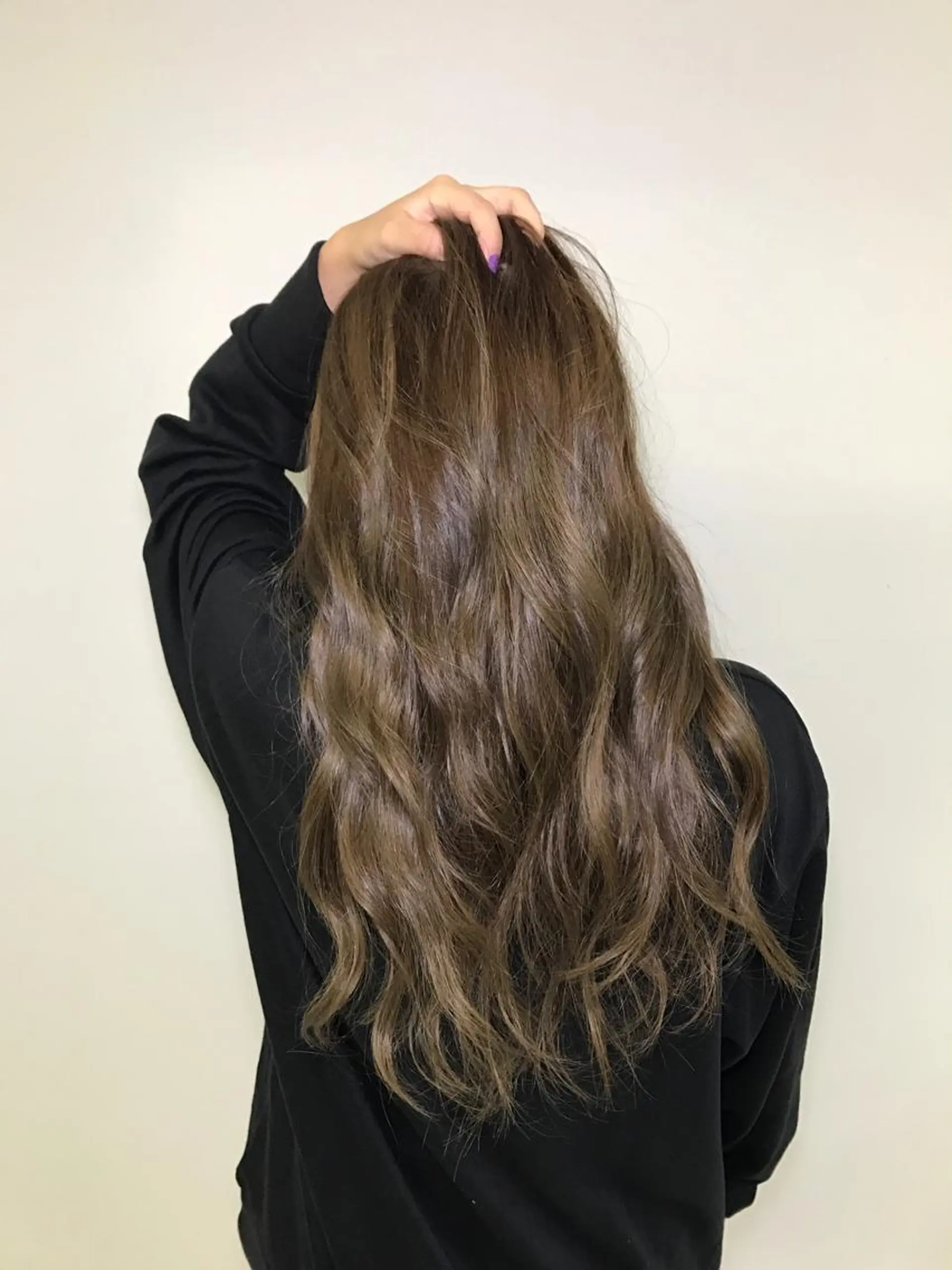 ロング カラー アッシュ オリーブアッシュ カット トリートメント 🤍🐰韓国ヘア/ レイヤー🤍菅原麻里のヘアスタイル