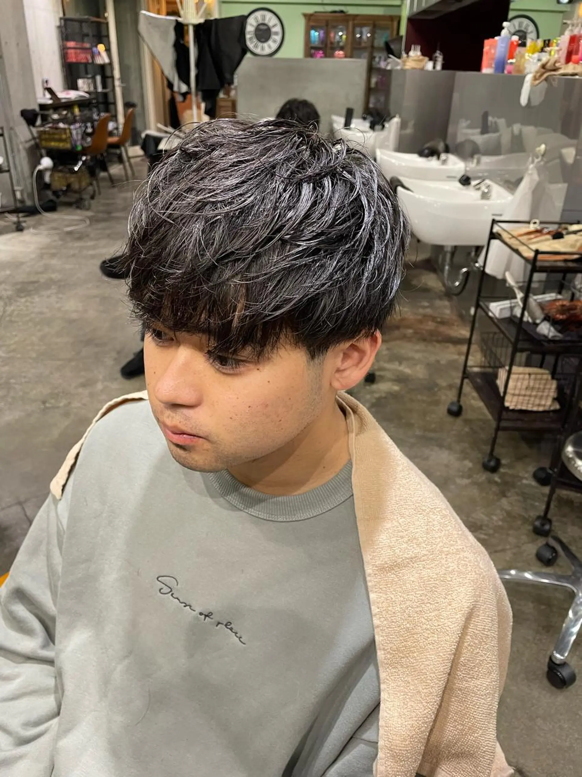 ショート 🔥コテ巻き風 ボブパーマ🔥のヘアスタイル