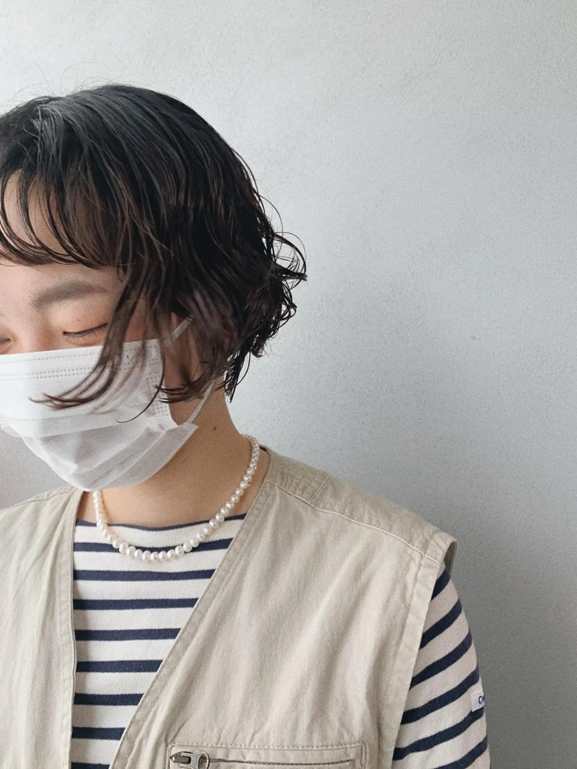ショート パーマ ボブパーマコテ巻き風 パーマNo1深江秀平のヘアスタイル