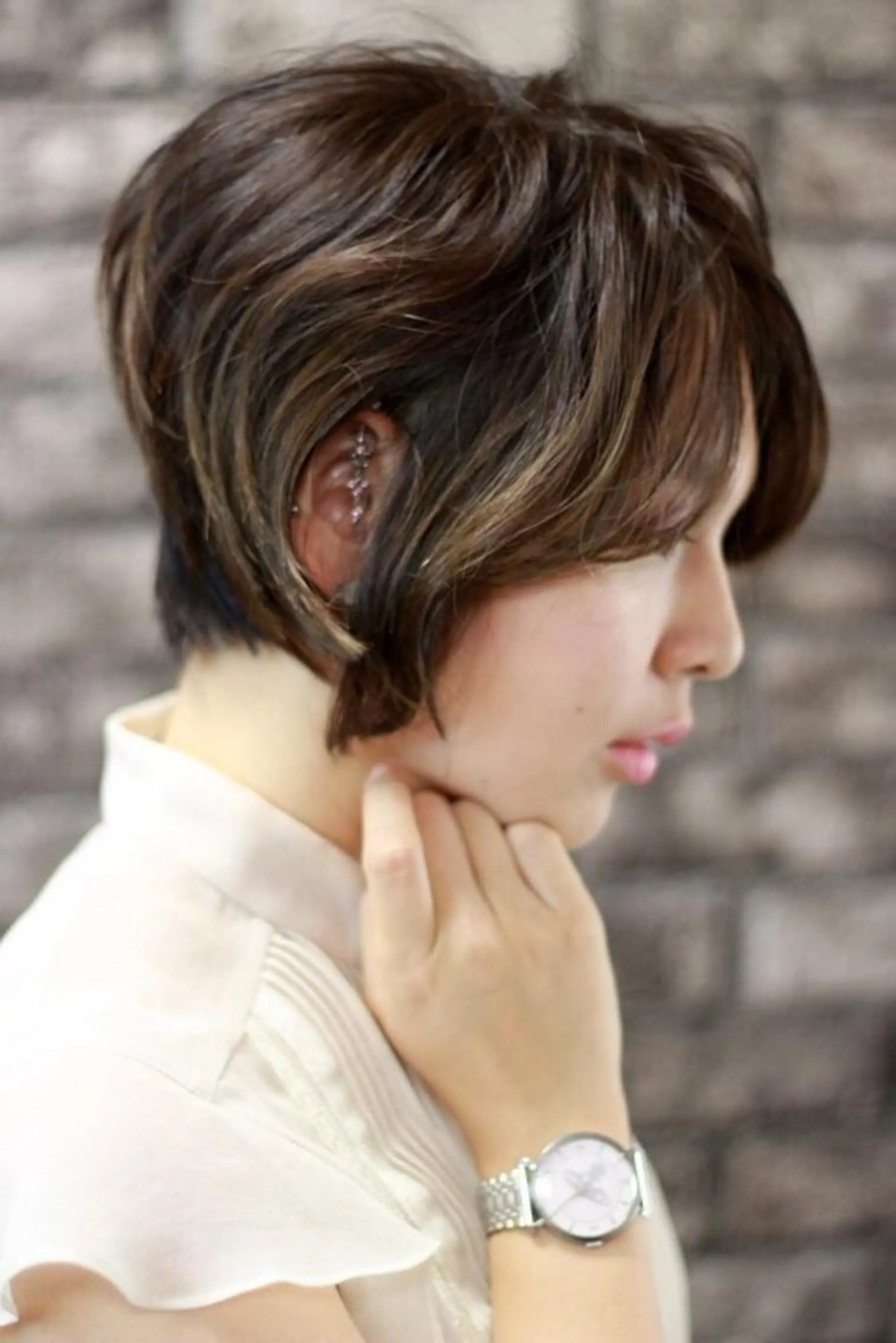 ショート カラー パーマ 柴田 陽平のヘアスタイル