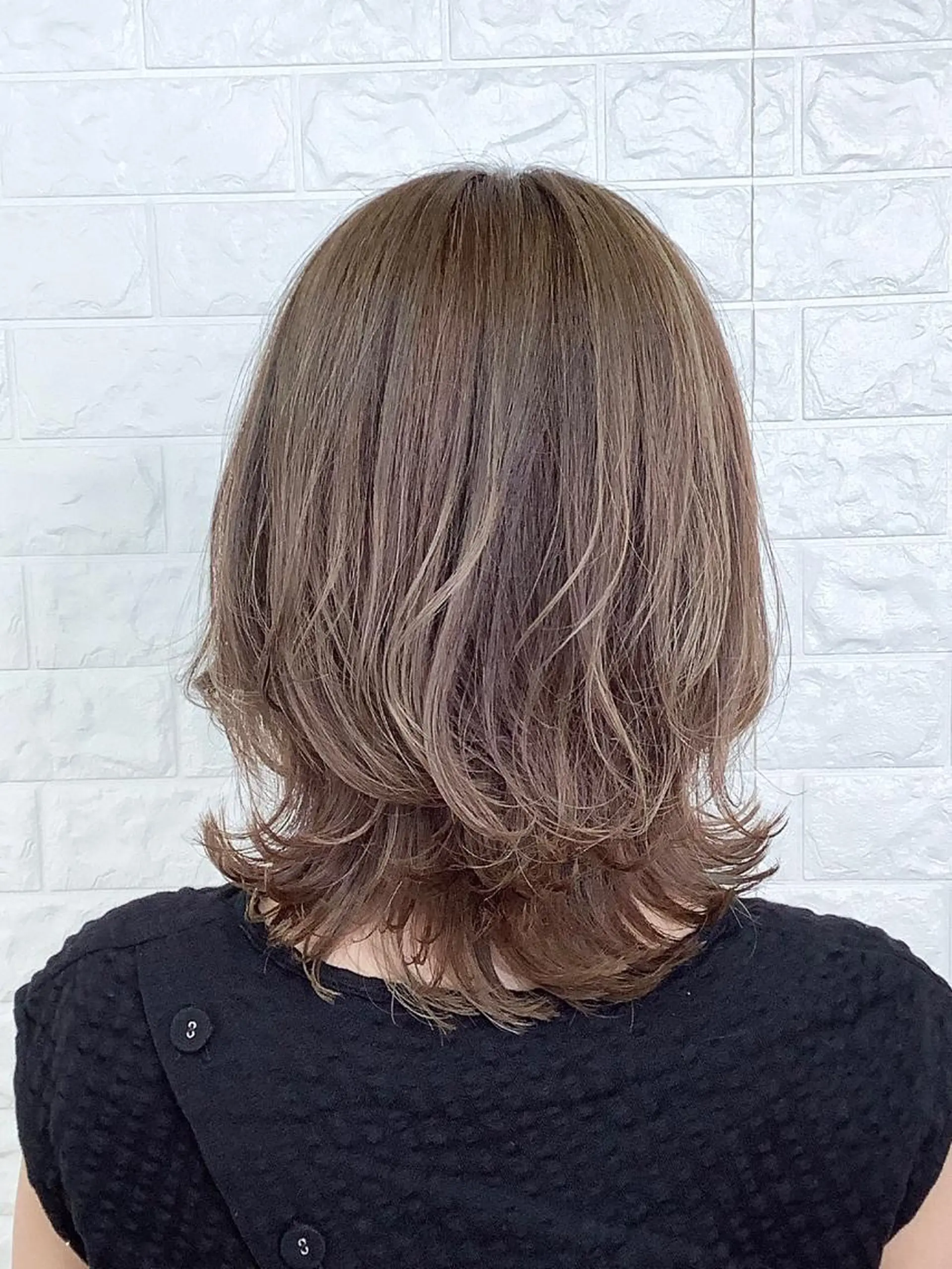 ミディアム カラー エイジングケア特化 美容師✂️山崎竜二のヘアスタイル