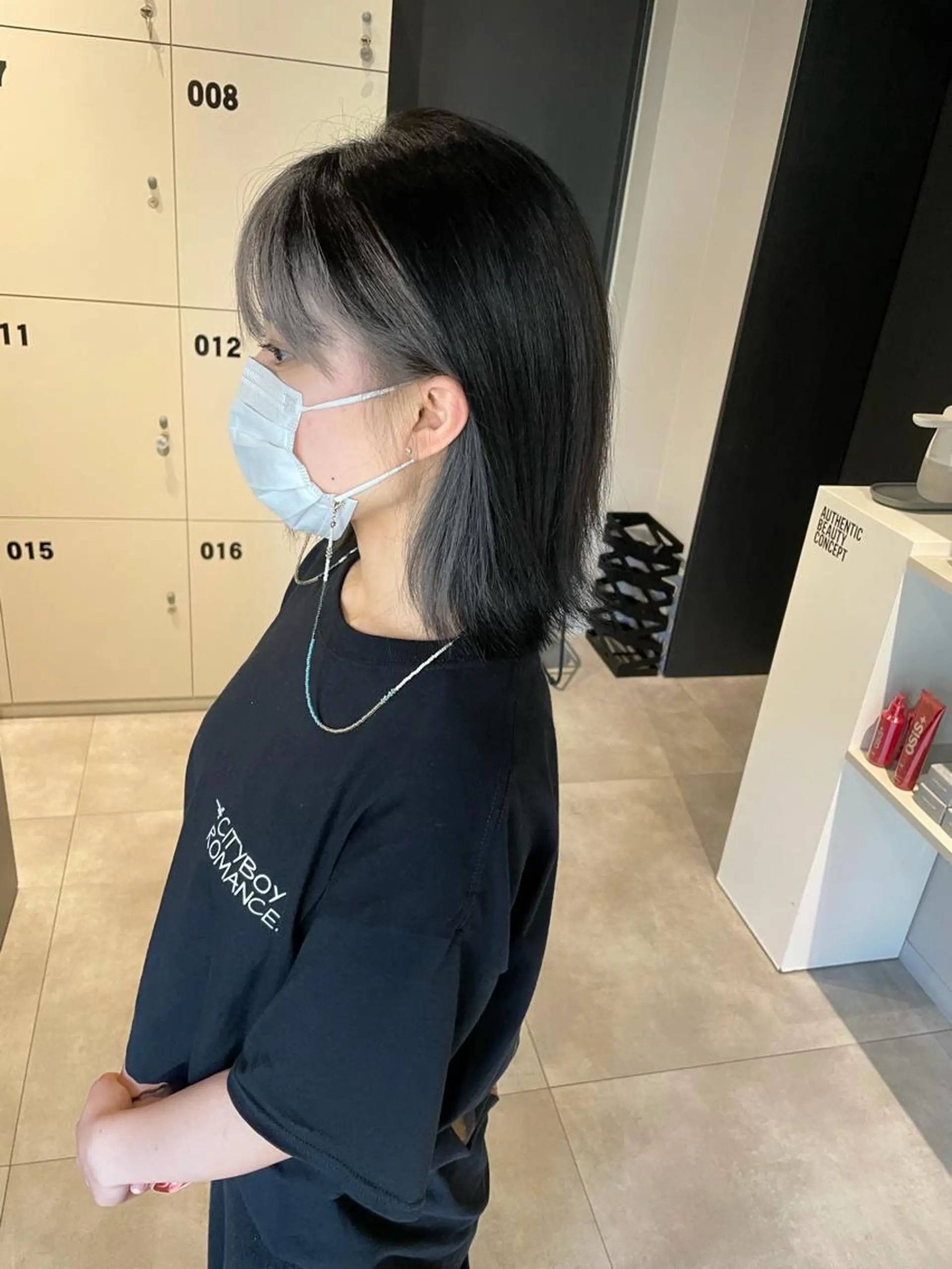 ミディアム カラー レイヤー×髪質改善 ×透明感/杉田 圭のヘアスタイル