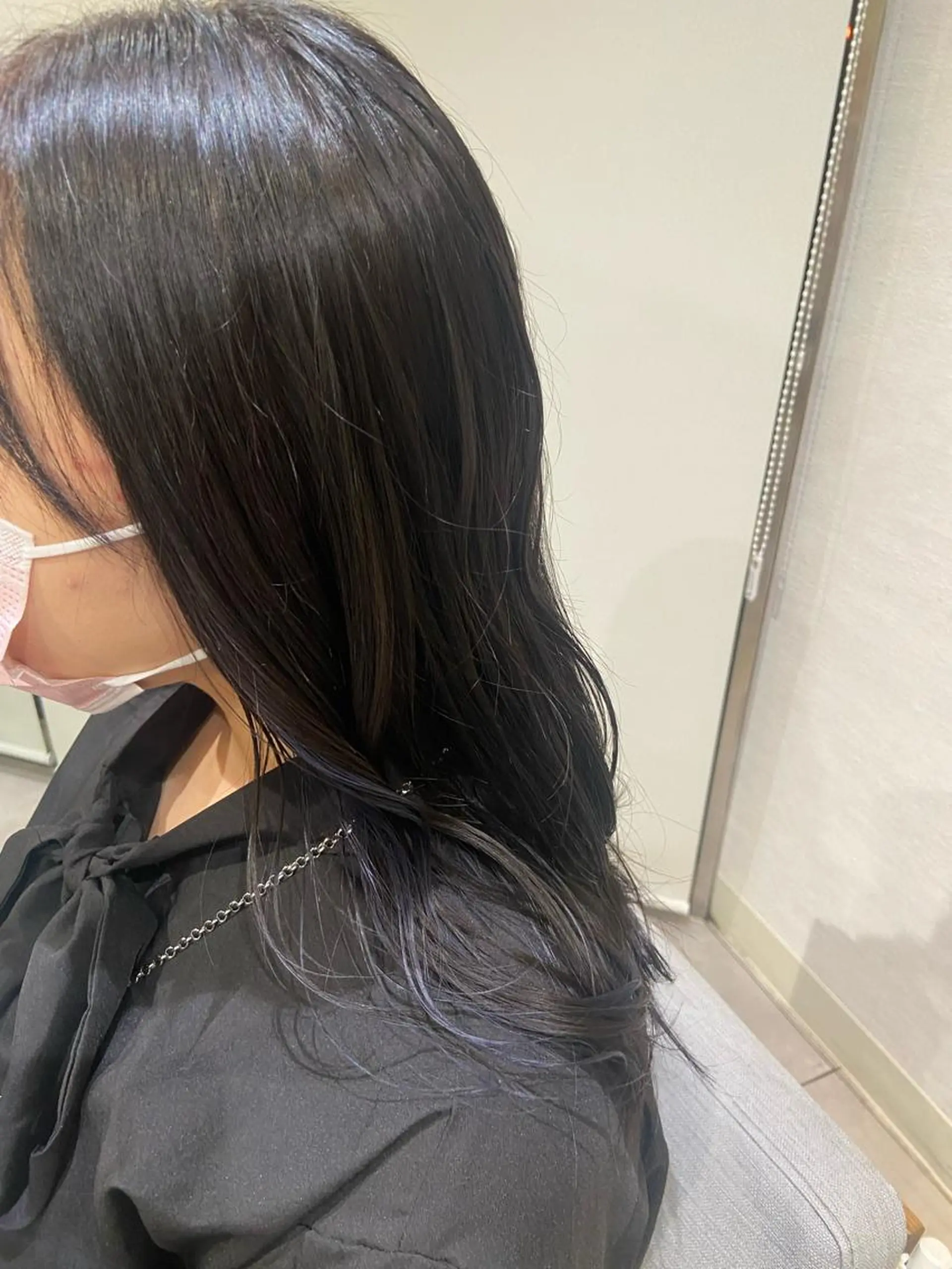 ミディアム カラー ヘアカラー ハラダ ヒナミのヘアスタイル