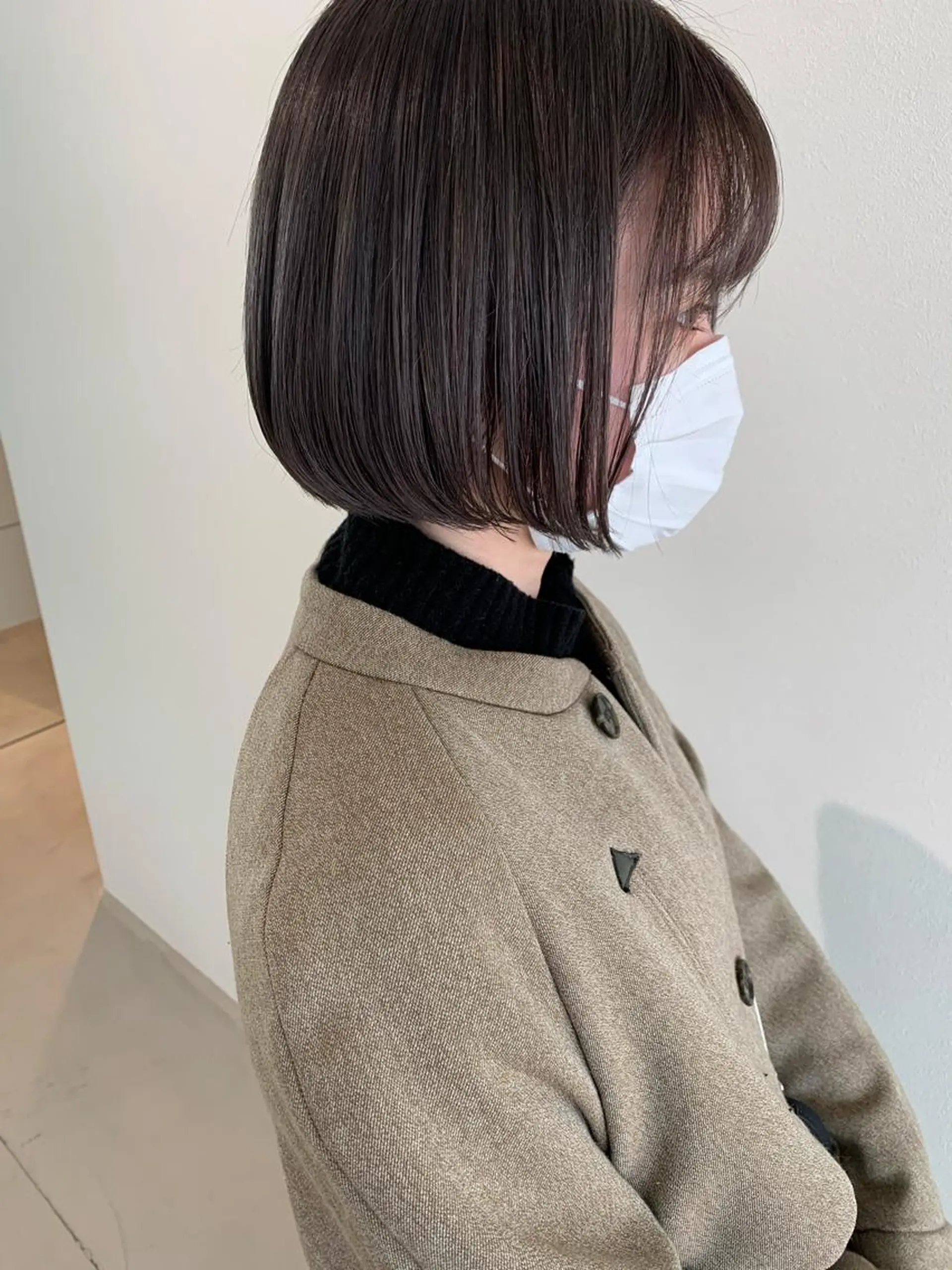 ショート カラー グレージュ カット ヘアカラー トリートメント ANY／SUE 千葉パーマのヘアスタイル