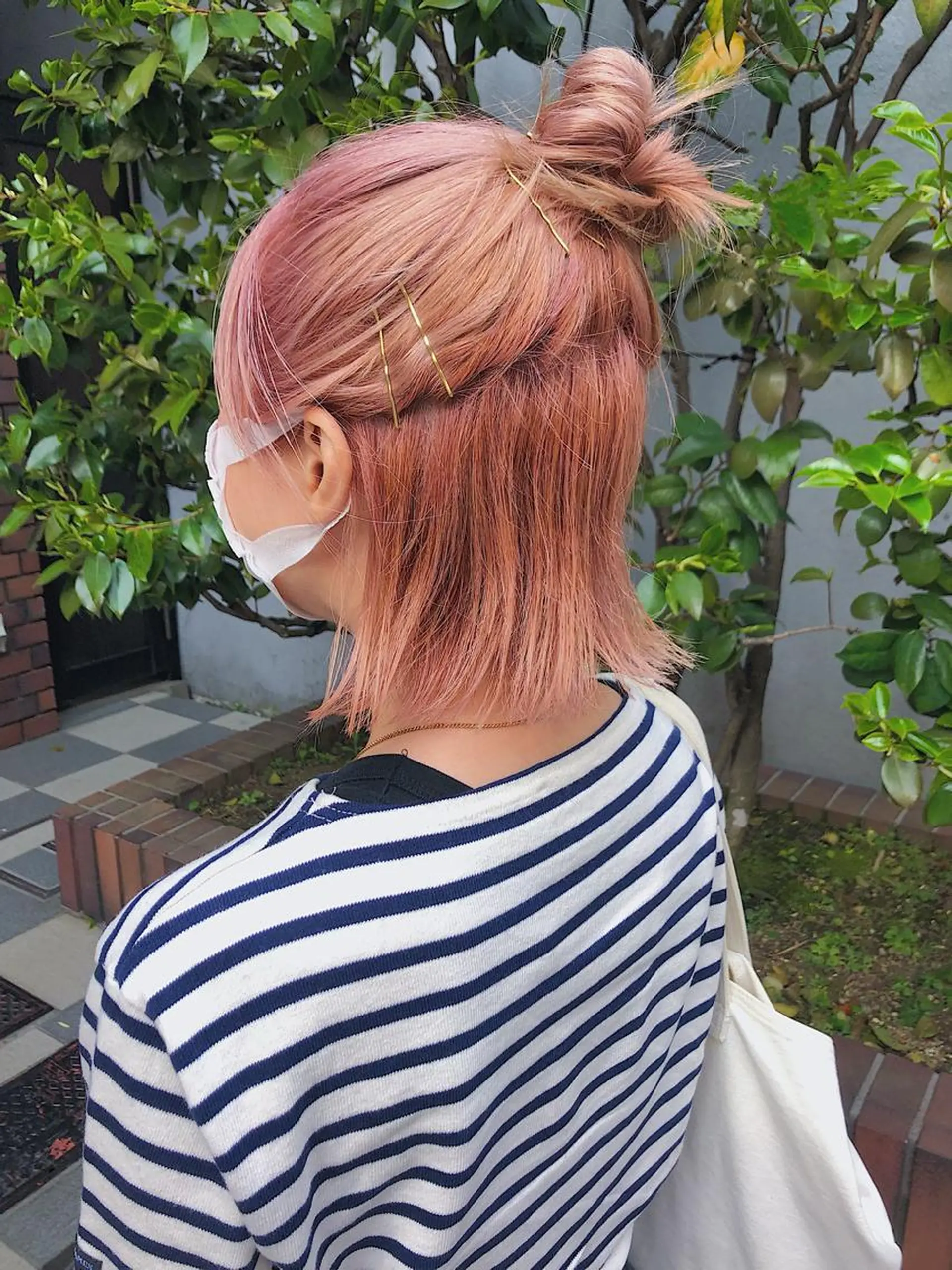 ミディアム カラー ヘアアレンジ 長井 美佳のヘアスタイル