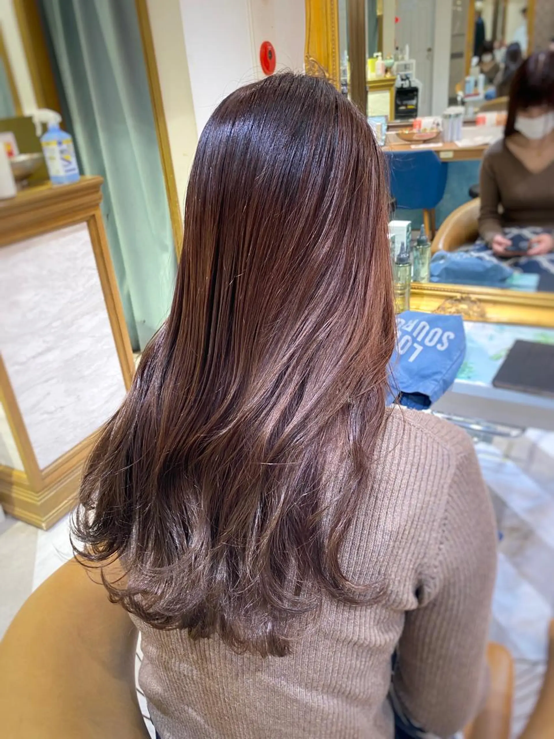 ロング カット ヘアカラー トリートメント ‎🤍髪質改善‎🤍 レイヤーカット‎🤍のヘアスタイル