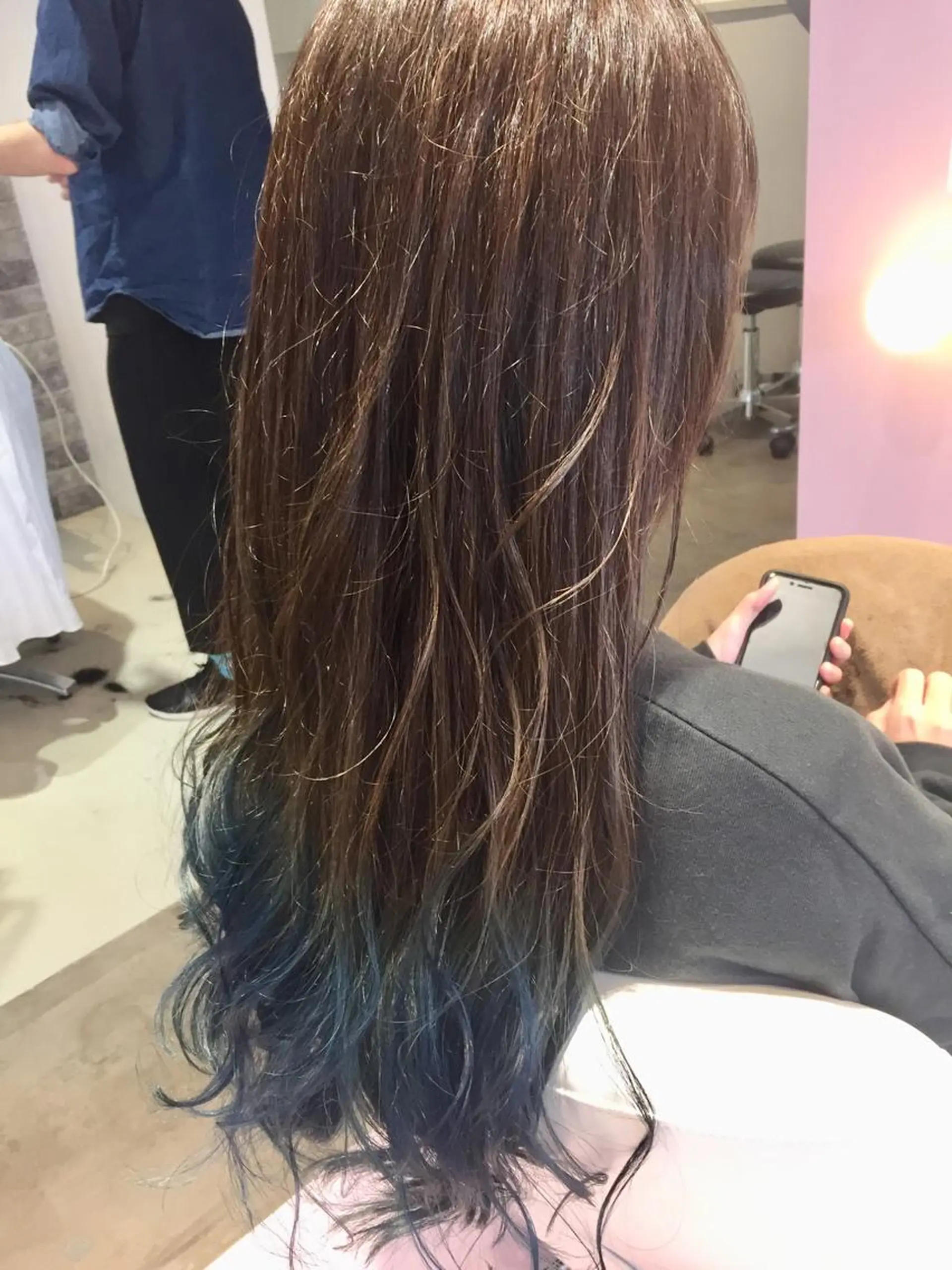 セミロング カット ヘアカラー トリートメント 所渉/韓国レイヤー /ウルフカットのヘアスタイル