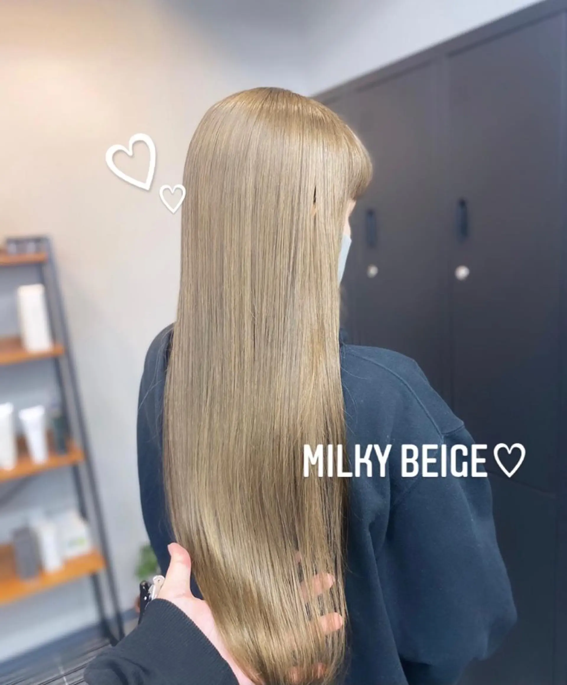 ロング maco 艶感ハイトーン🦋のヘアスタイル