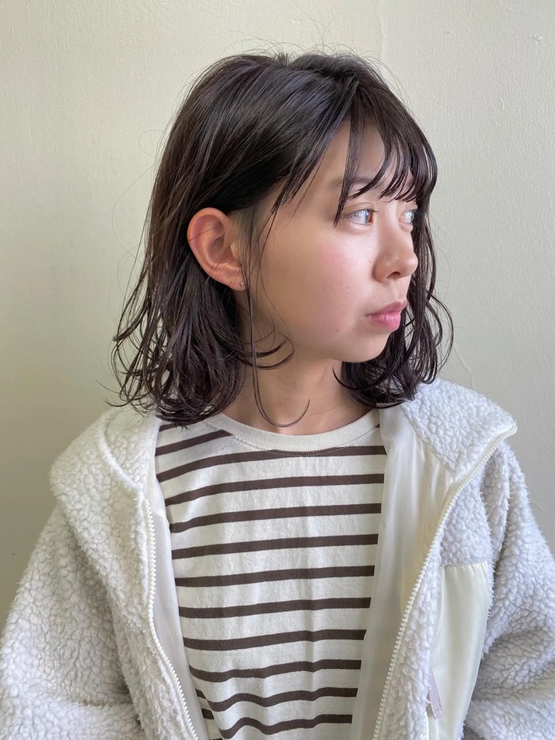 ミディアム カラー hair &eye LAWE.店長のヘアスタイル