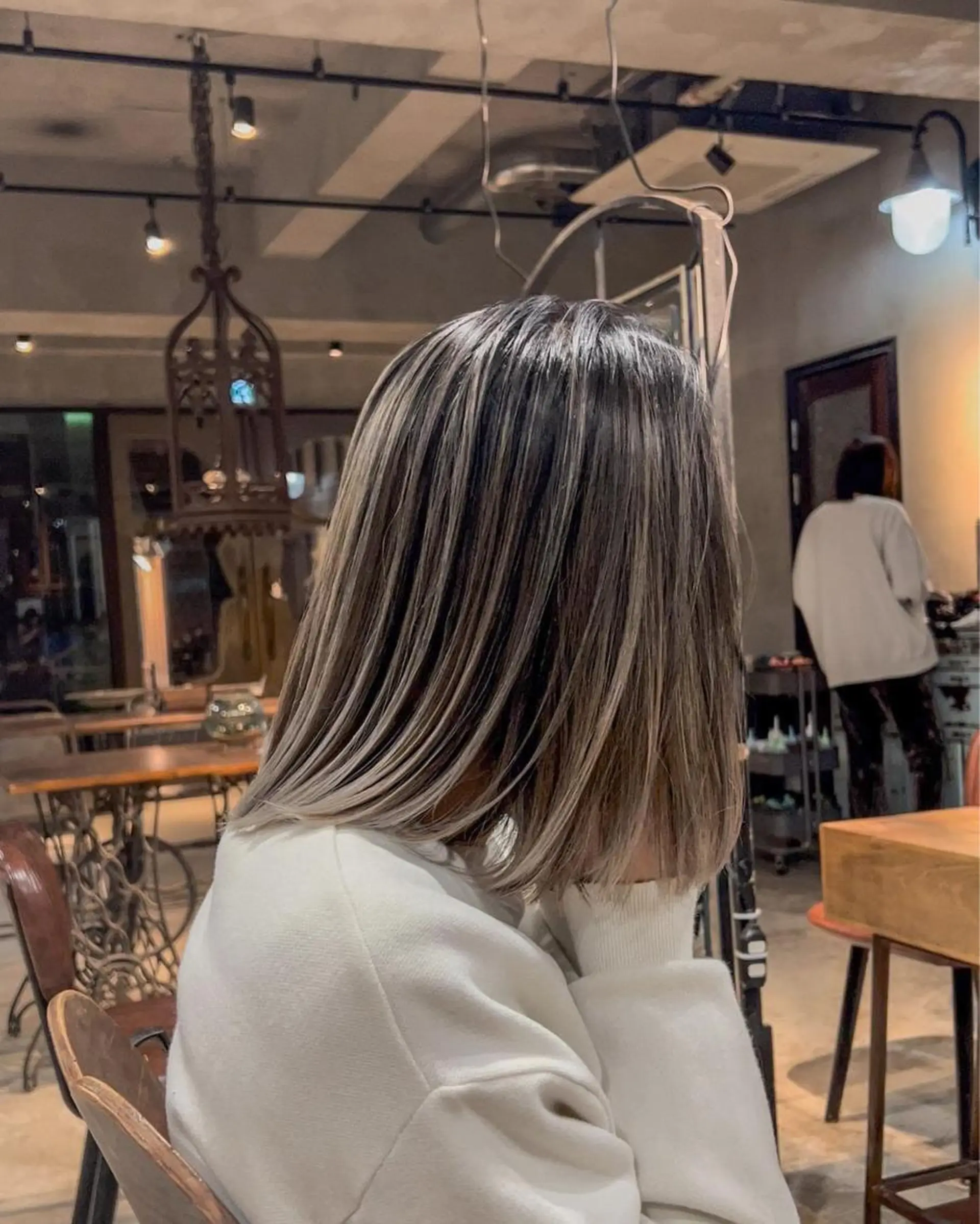 ミディアム カラー カット ヘアカラー トリートメント 海外デザイン🇺🇸 石渡諒太のヘアスタイル