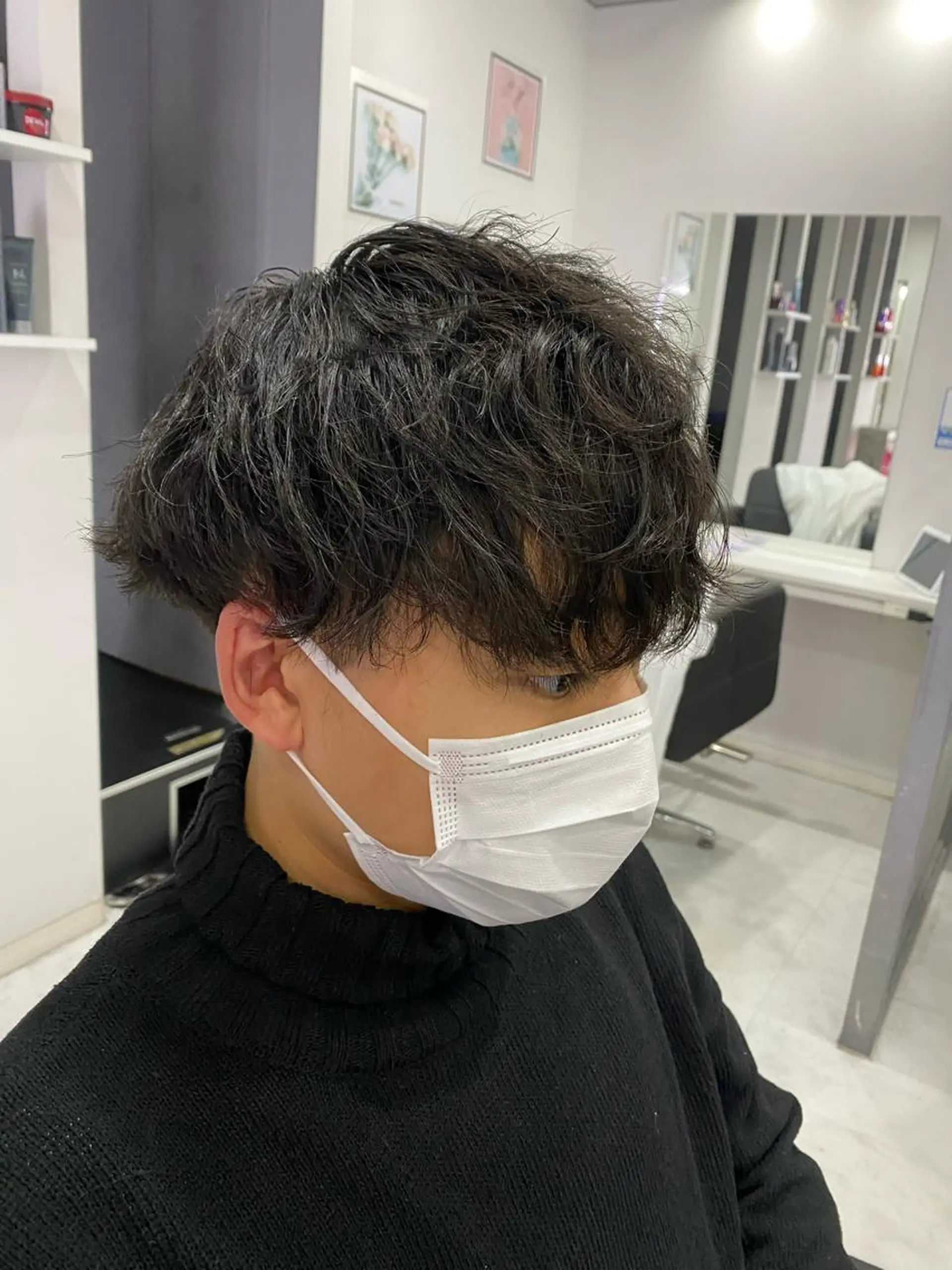 パーマ メンズ メンズパーマ ツイストスパイラルパーマ スパイラルパーマ カット パーマ トリートメント 🟣メンズパーマ 川端 永遠🟣のヘアスタイル