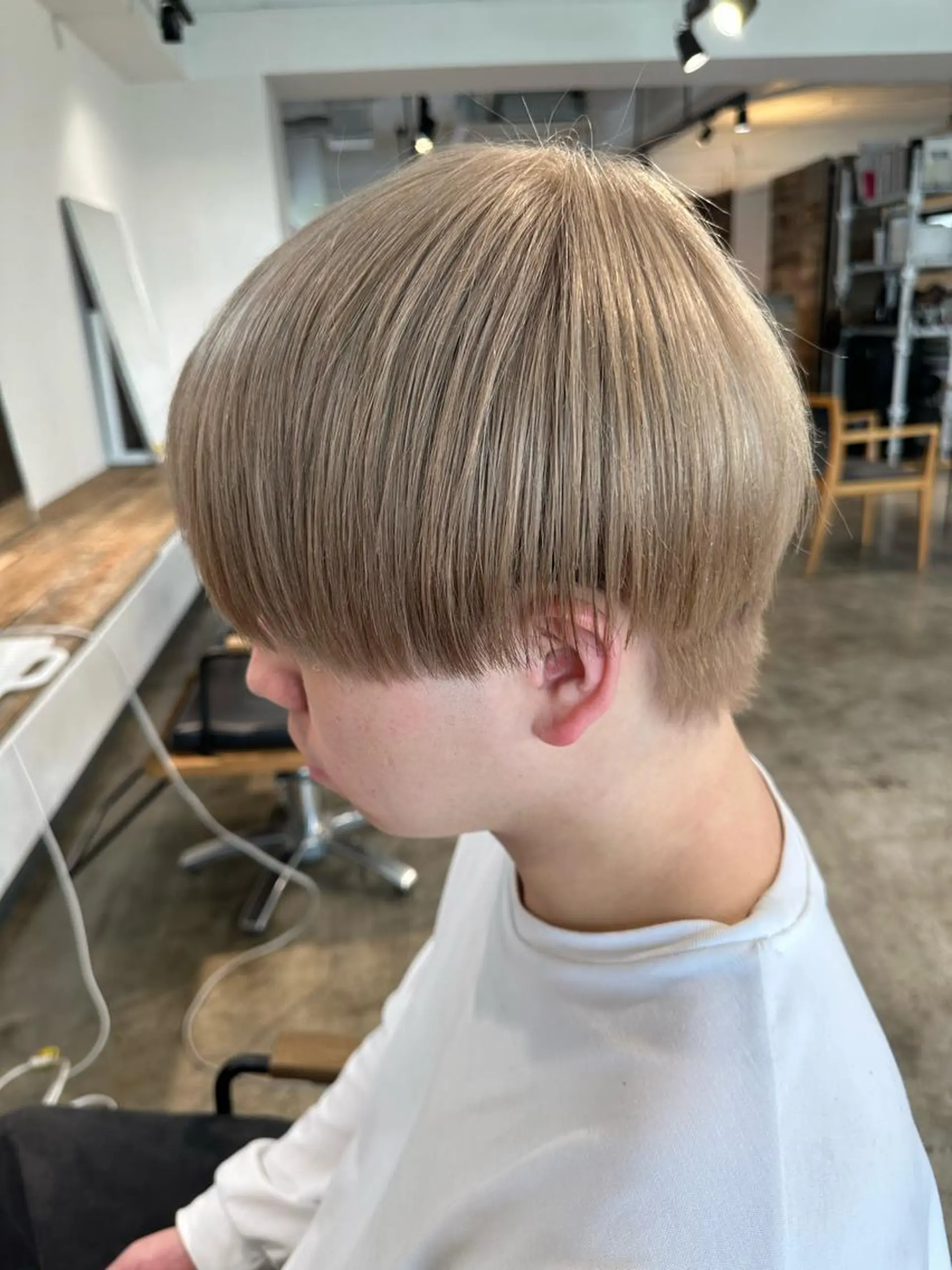 メンズ メンズハイトーン マッシュ カット ヘアカラー トリートメント 骨格補正施術/メンズ 専門美容師/YUYAのヘアスタイル