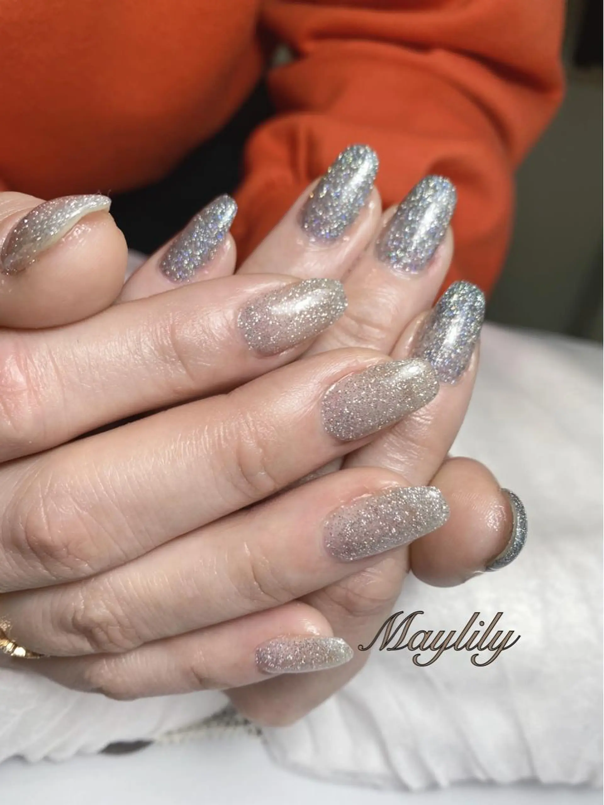 ネイル フラッシュネイル 持ち込み ハンドネイル Nail care salon Maylily所属・Nail salon Maylilyのネイルデザイン